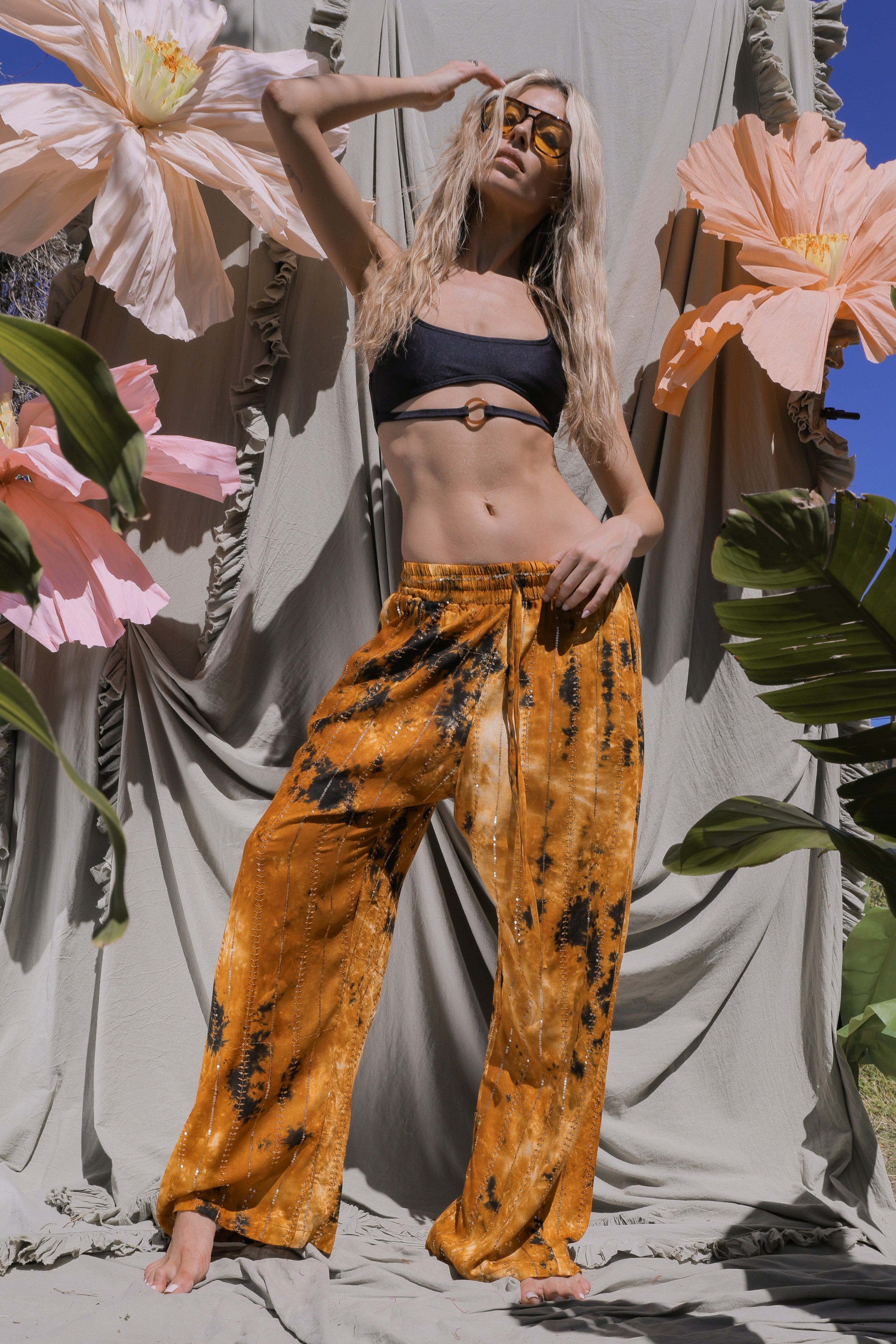 'Benirras' LOUNGE SET Trousers - Orange