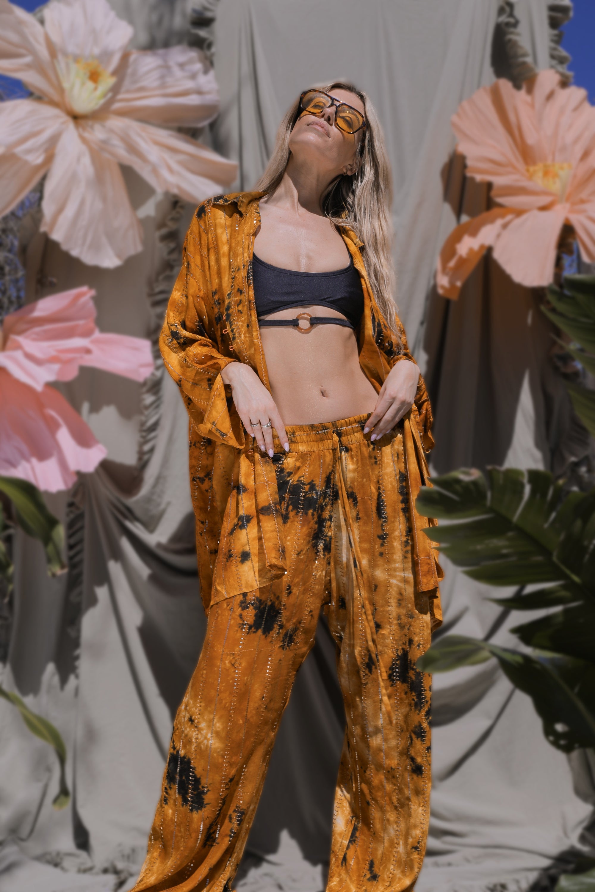 'Benirras' LOUNGE SET Trousers - Orange