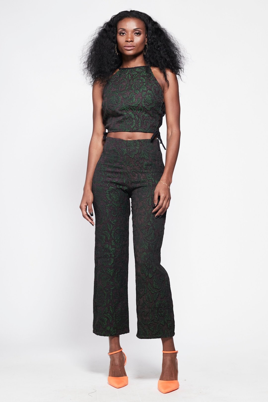 Purple and green pants hot sale