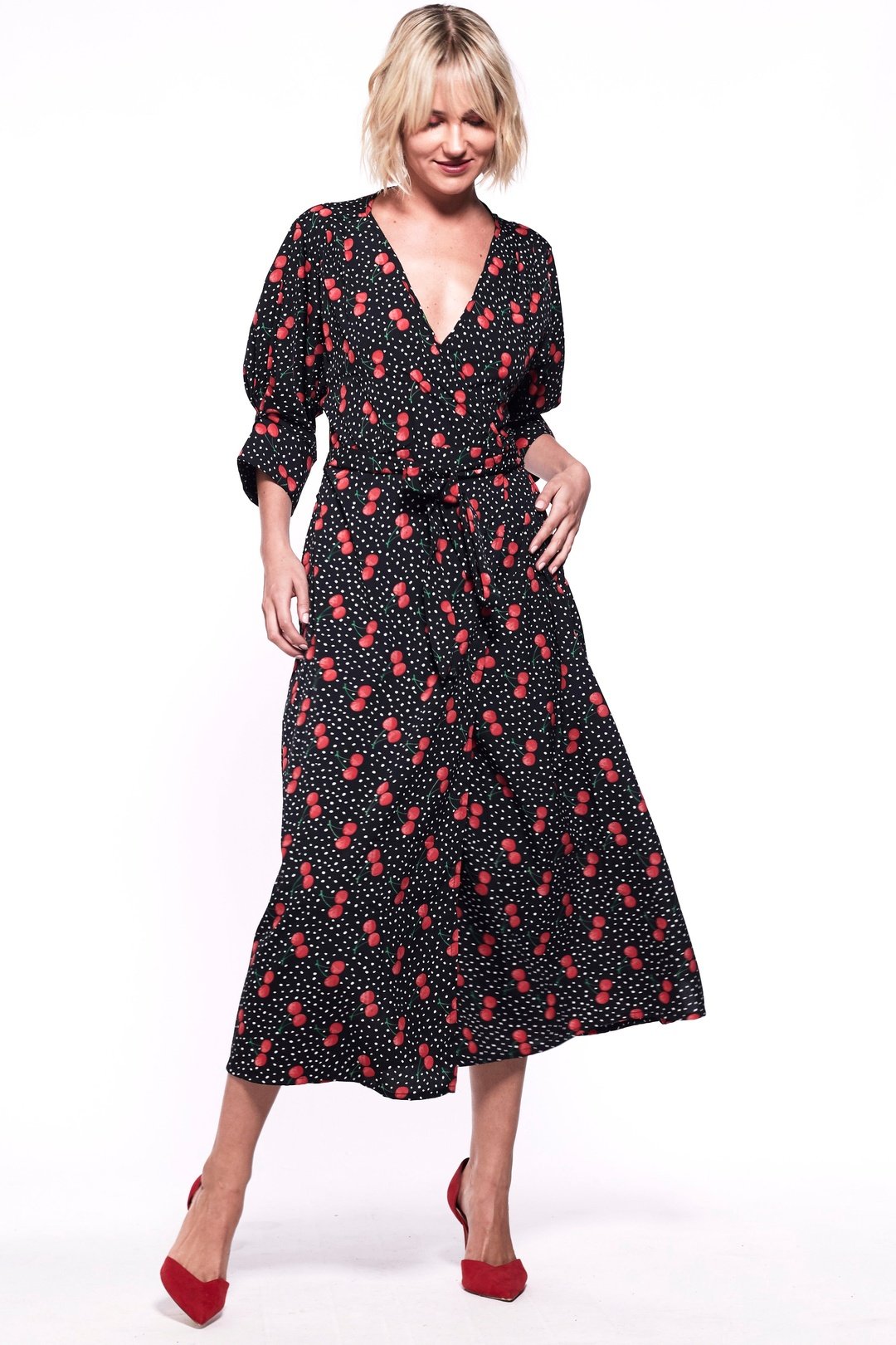 Cherry wrap dress shop