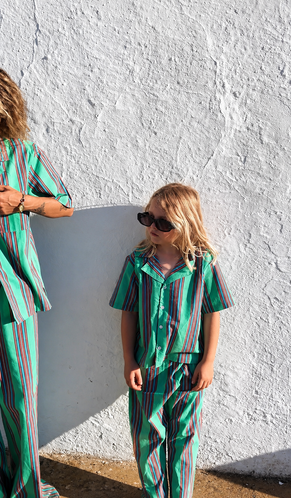 Kids Deckchair PJ set- Teal