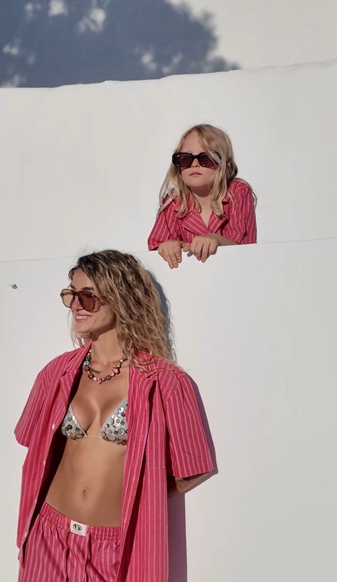 Kids Deckchair PJ set - Pink