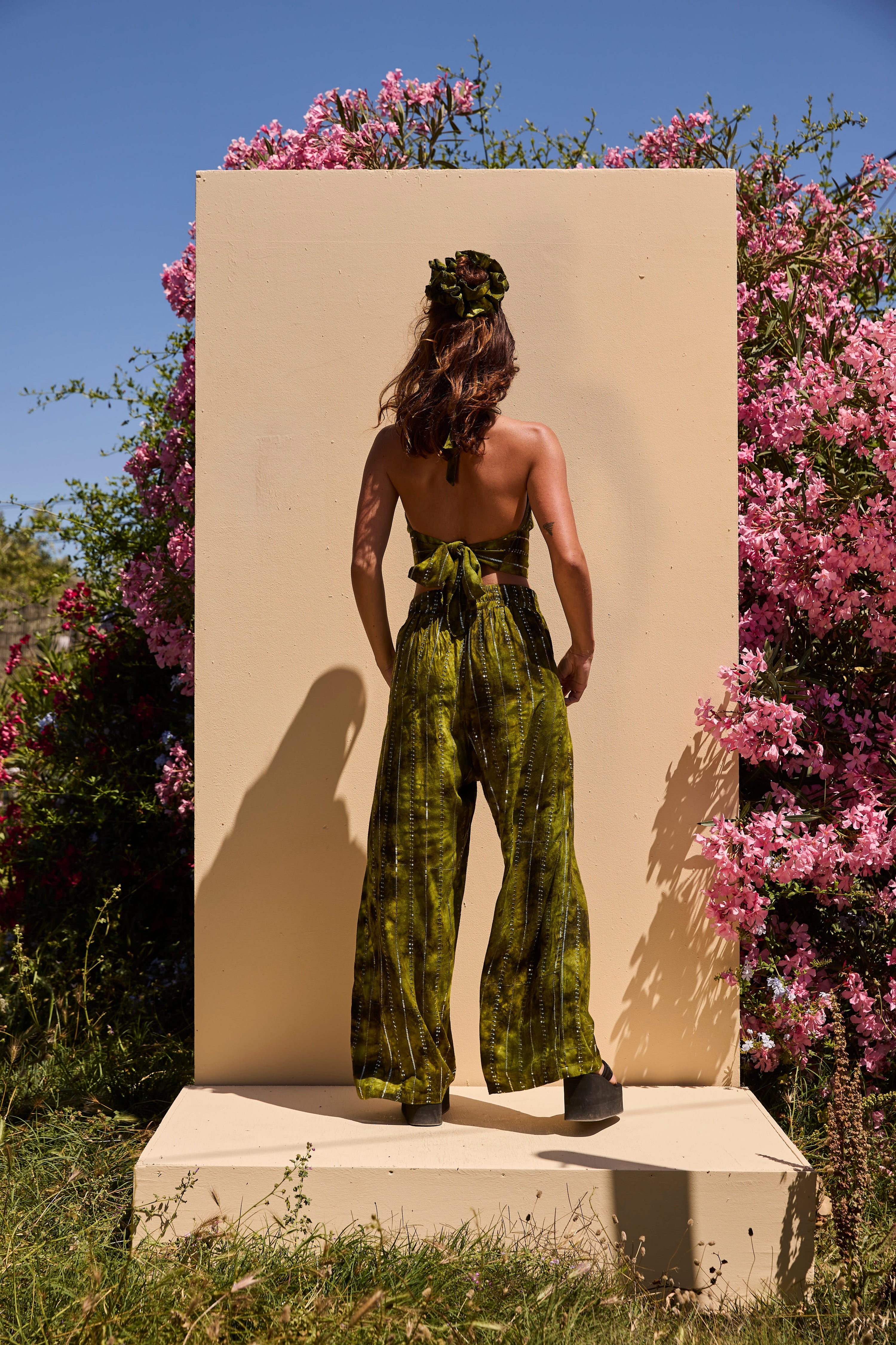 'Es Vedra' LOUNGE SET Trousers - Green