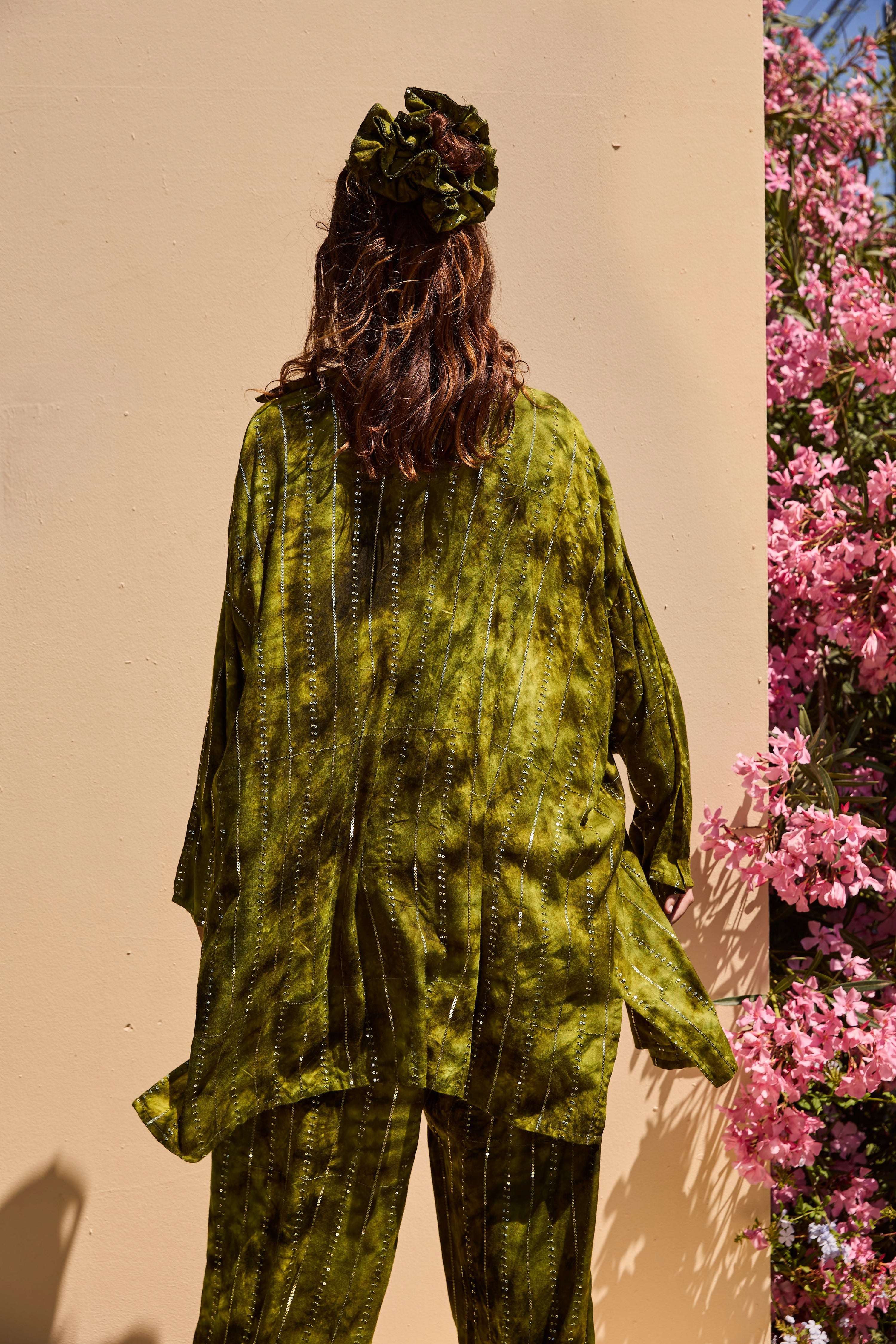 'Es Vedra'  LOUNGE SET Shirt - Green