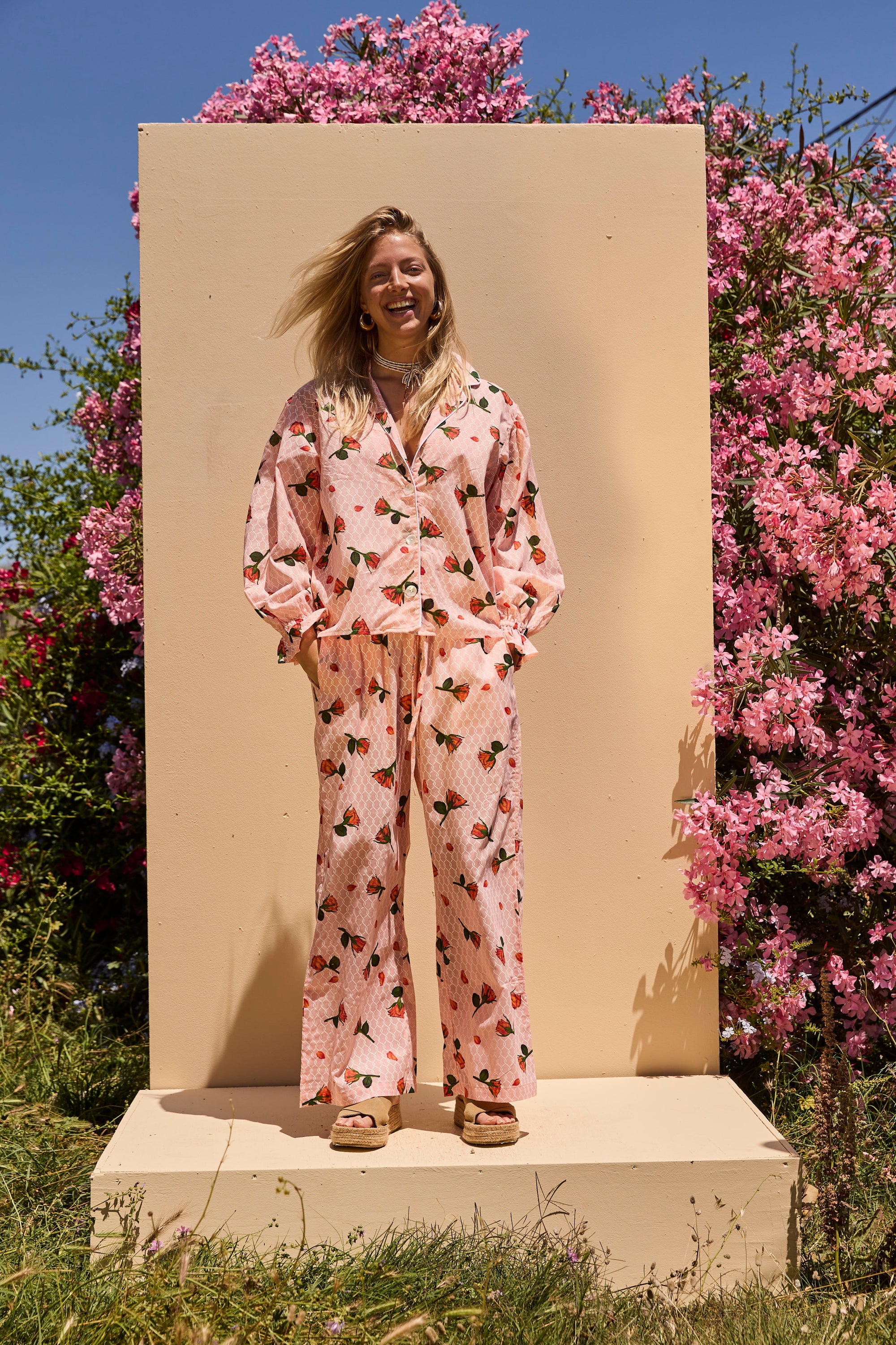 Long Sleeve set - Peach rose