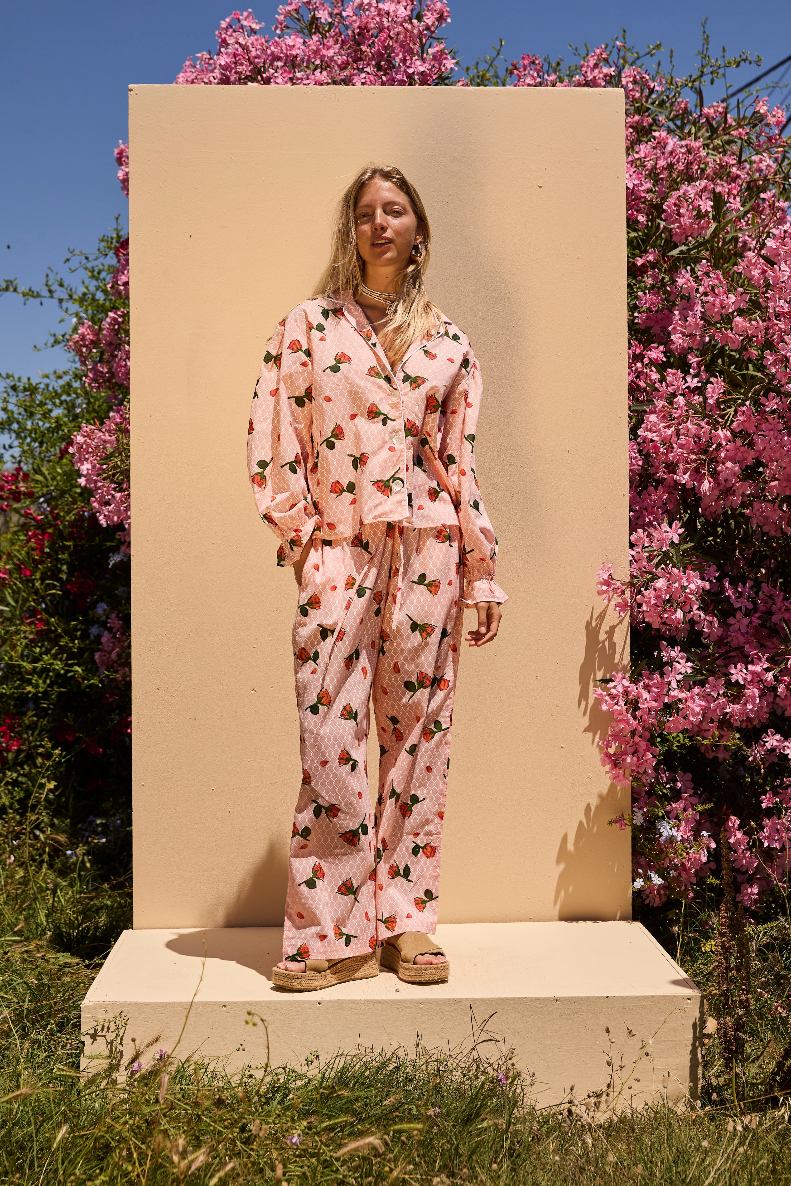 Long Sleeve set - Peach rose