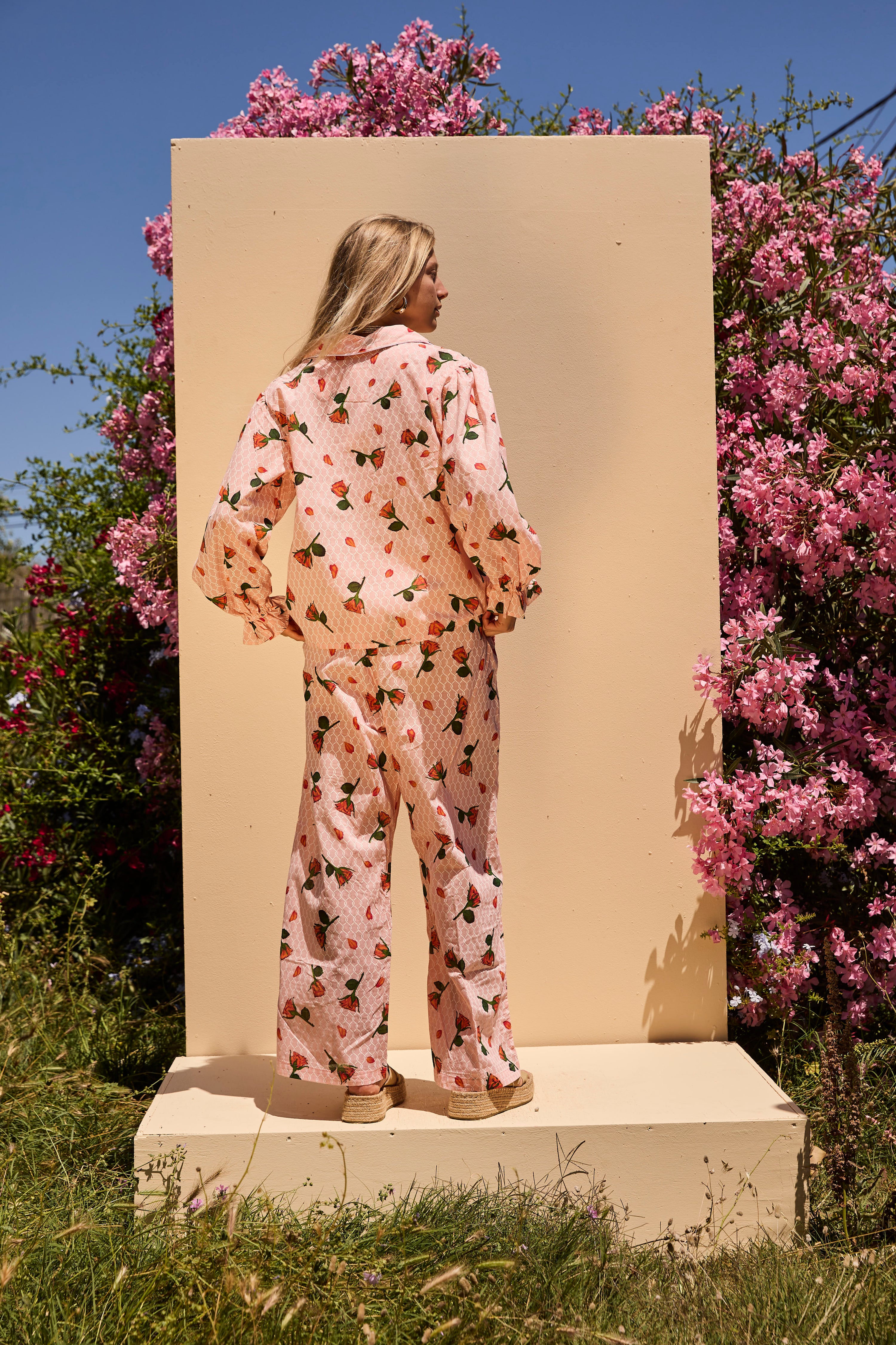 Long Sleeve set - Peach rose