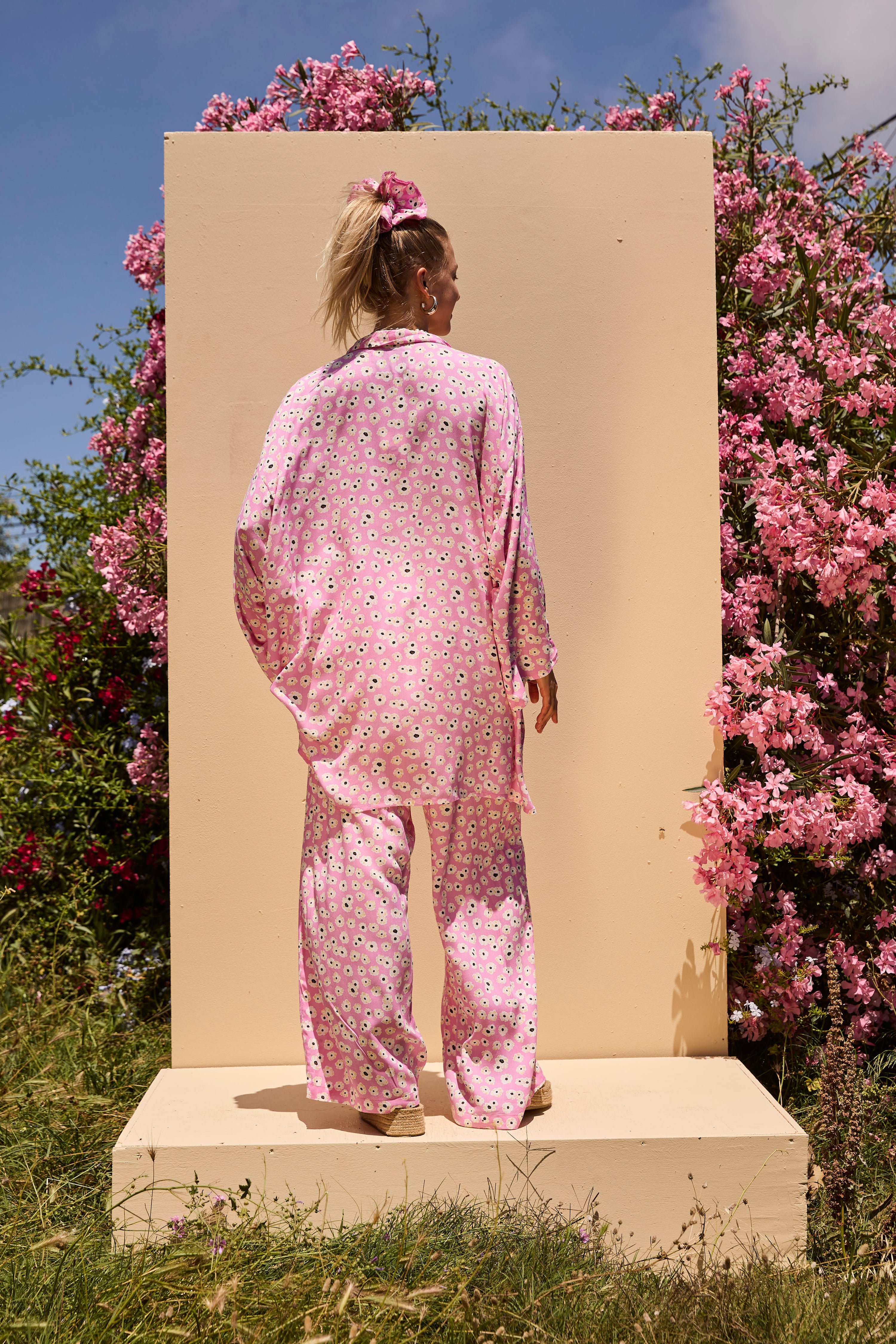 LOUNGE SET Trousers - Pink Posy