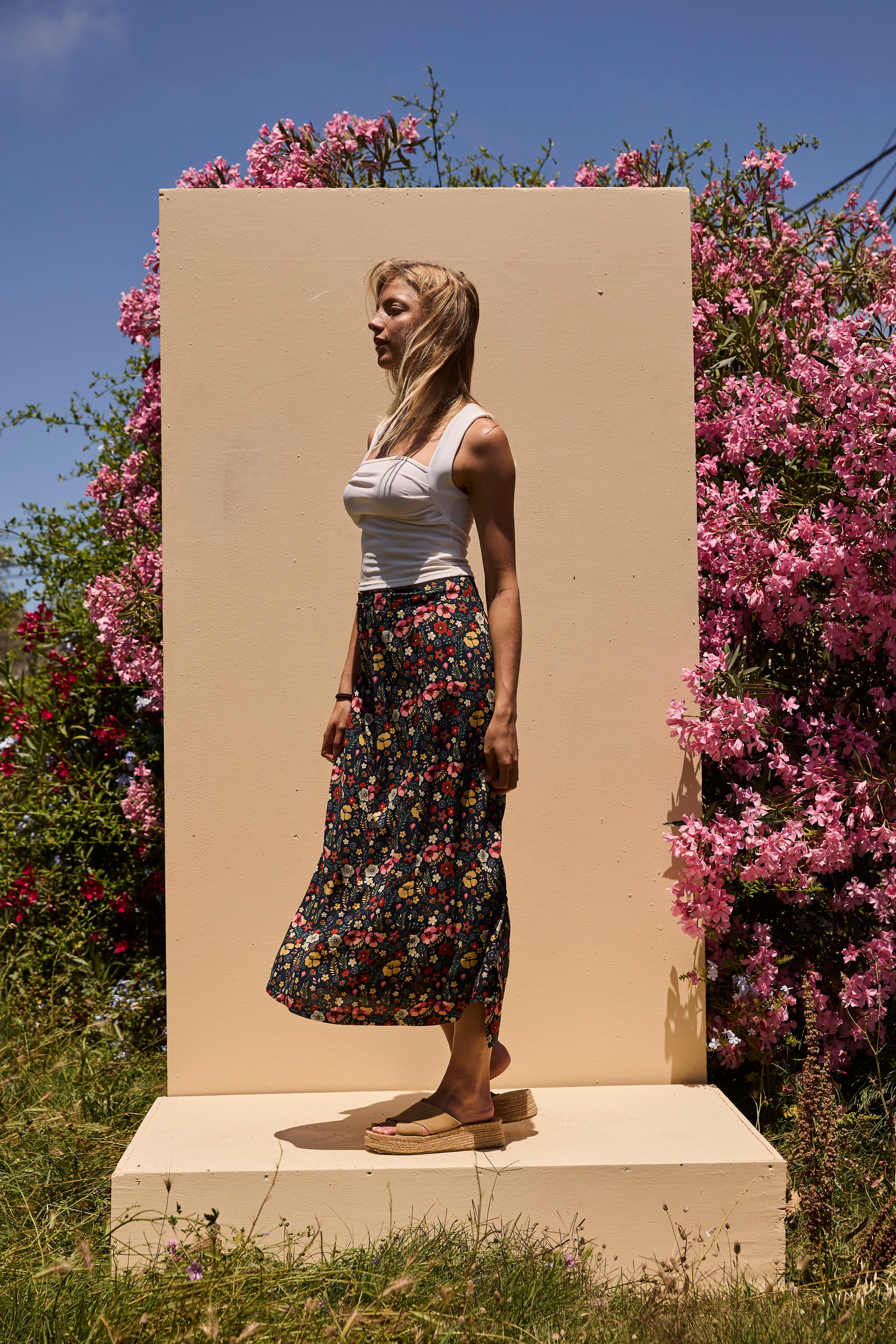 WRAP Skirt long - Mix Floral
