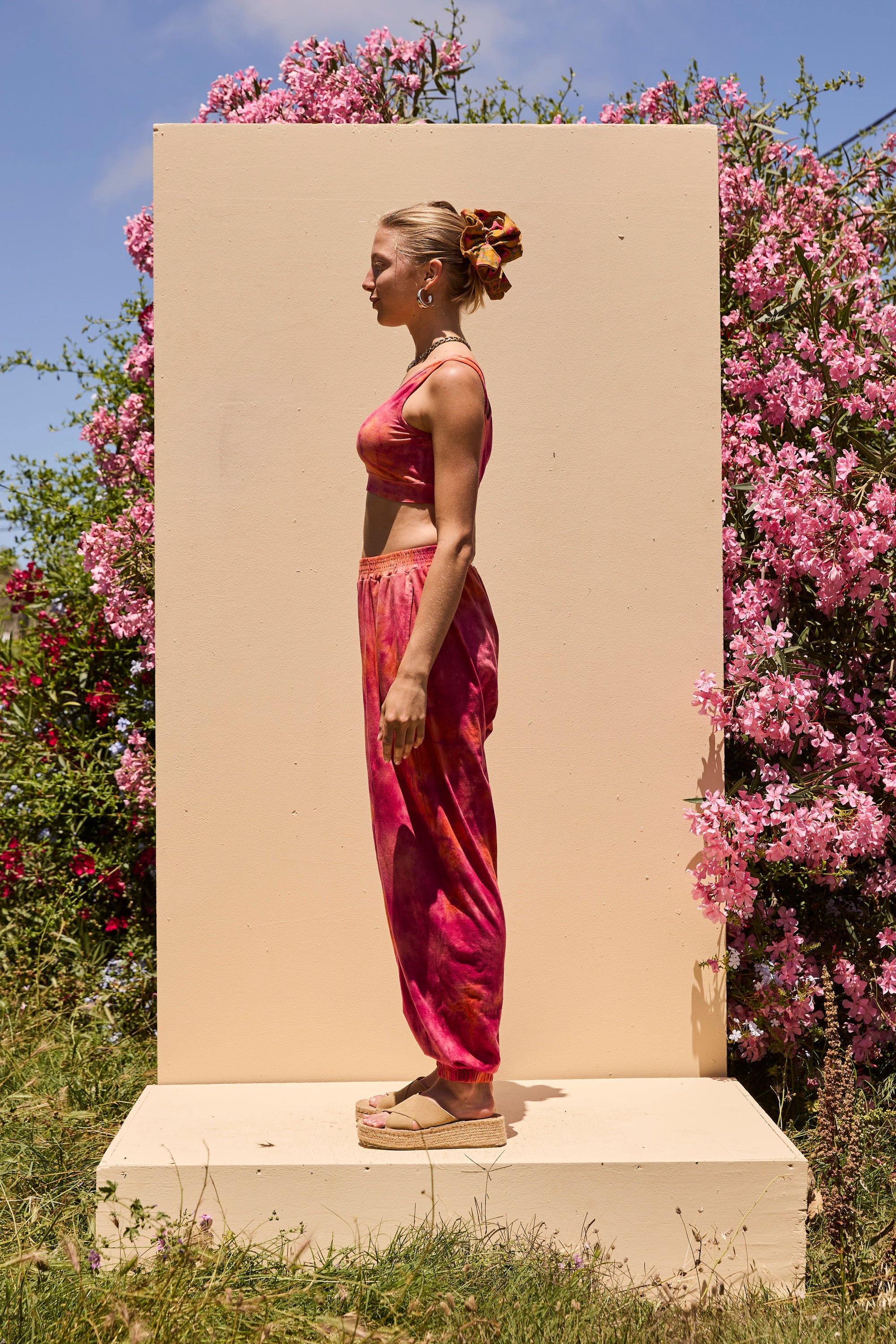 JAM Tiedye Crop Top - Pink