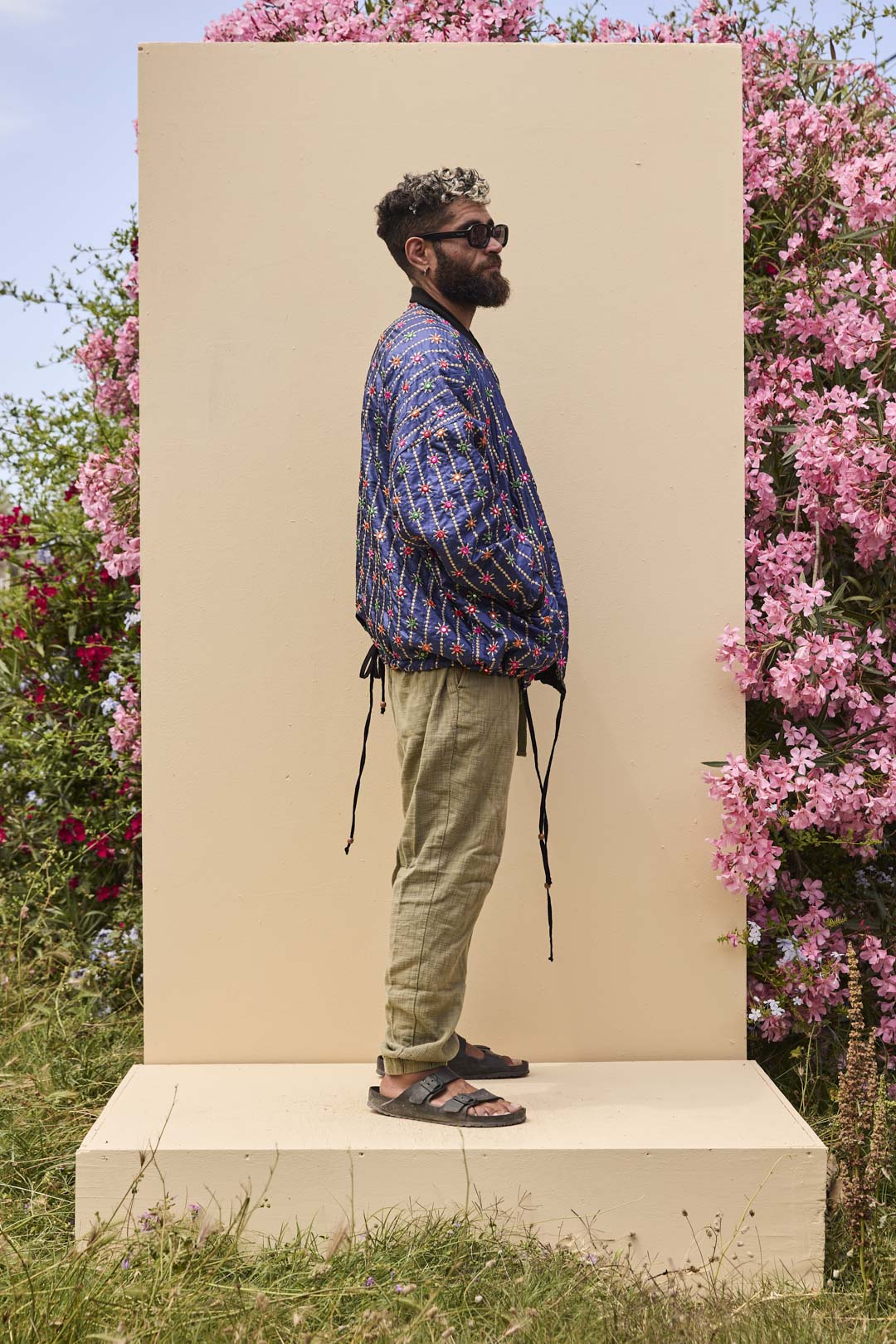 Noah Bomber Jacket Navy Mirror