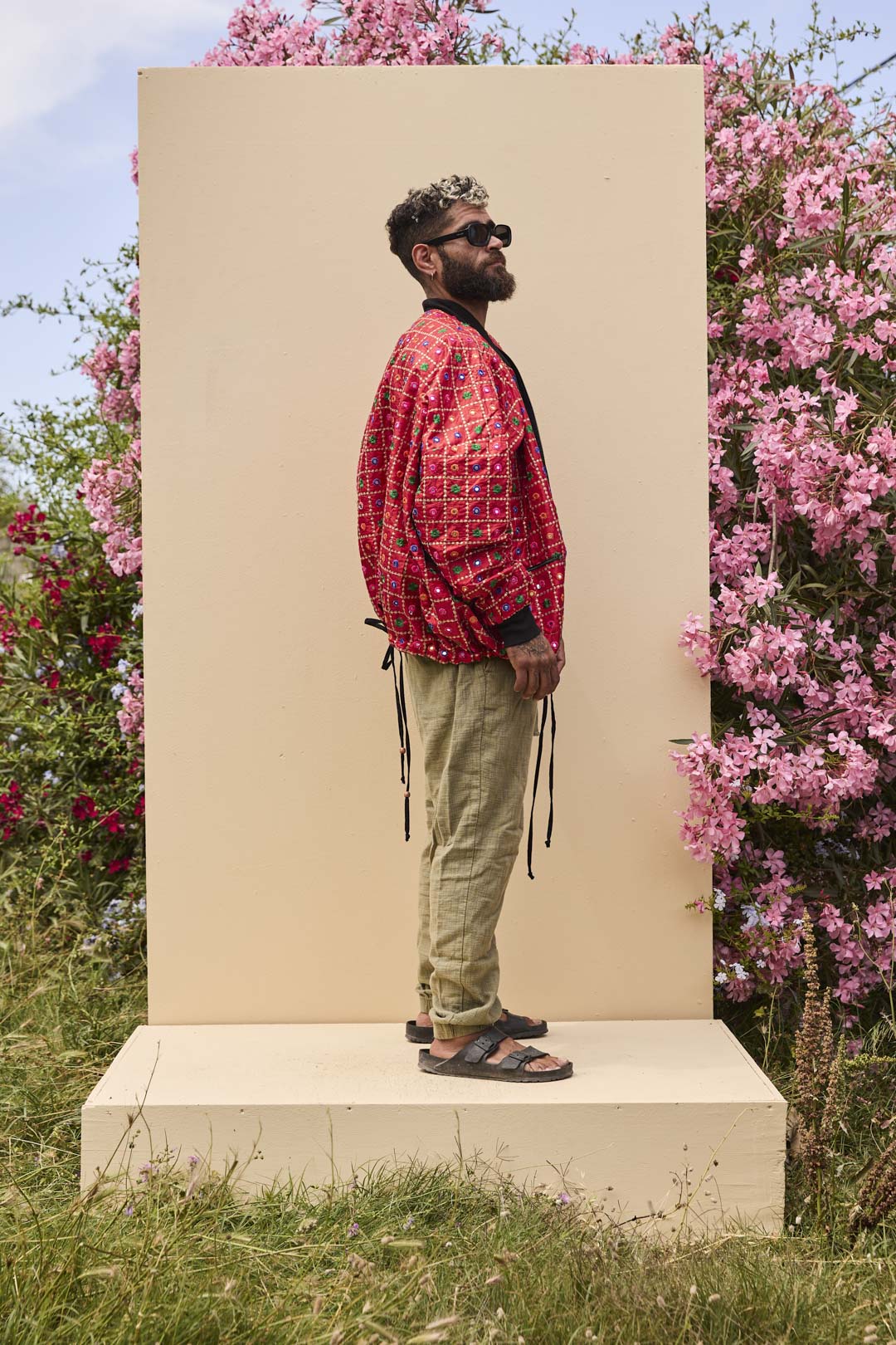 Noah Bomber Jacket Red Mirror