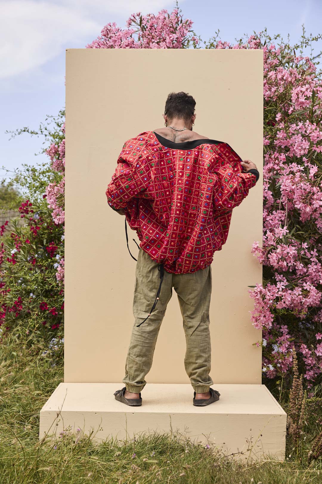 Noah Bomber Jacket Red Mirror