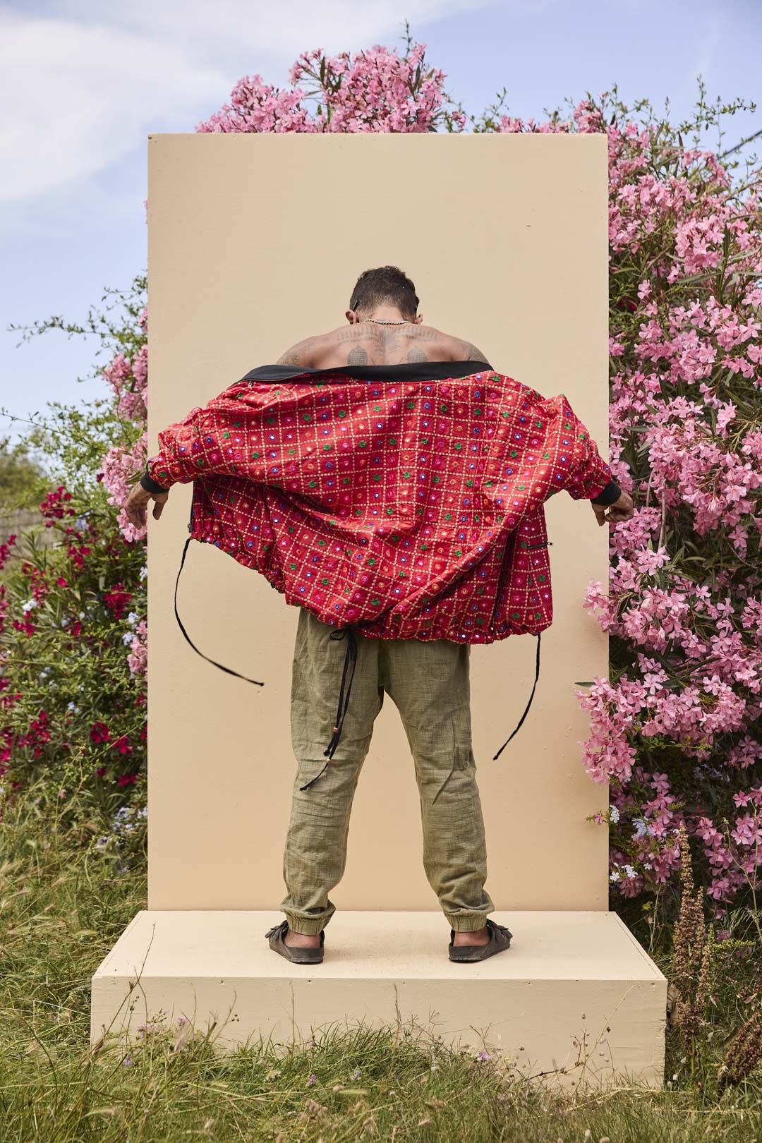 Noah Bomber Jacket Red Mirror