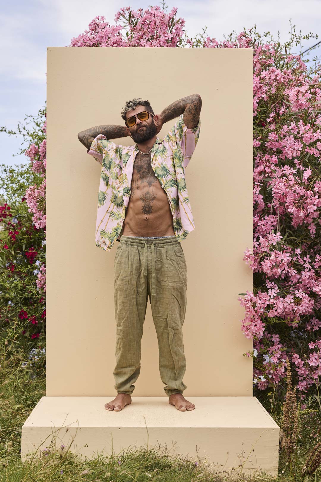 BOX Shirt - Palm print
