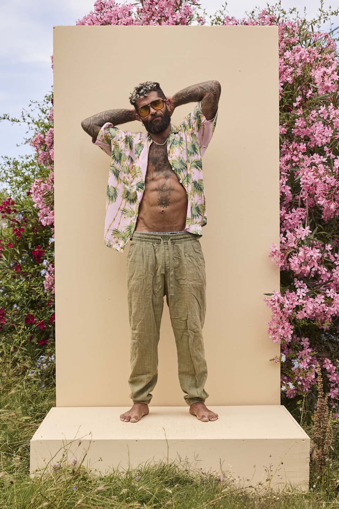 BOX Shirt - Palm print