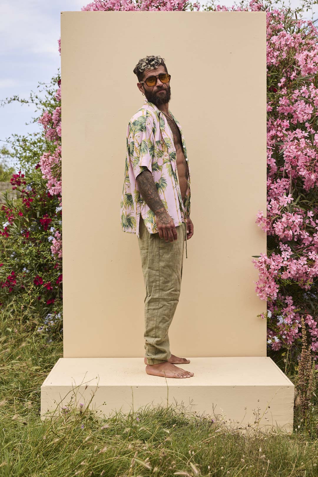 BOX Shirt - Palm print