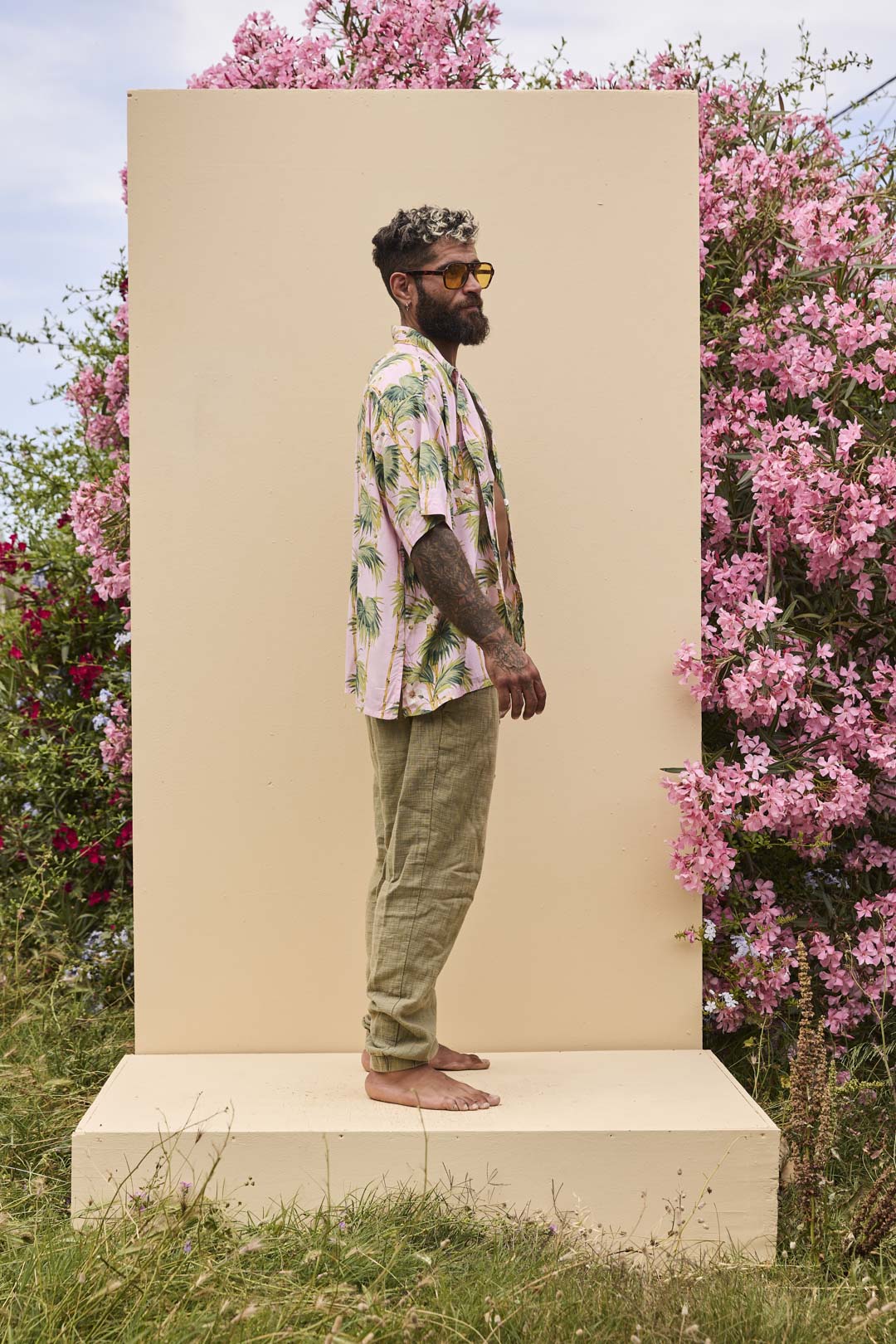 BOX Shirt - Palm print