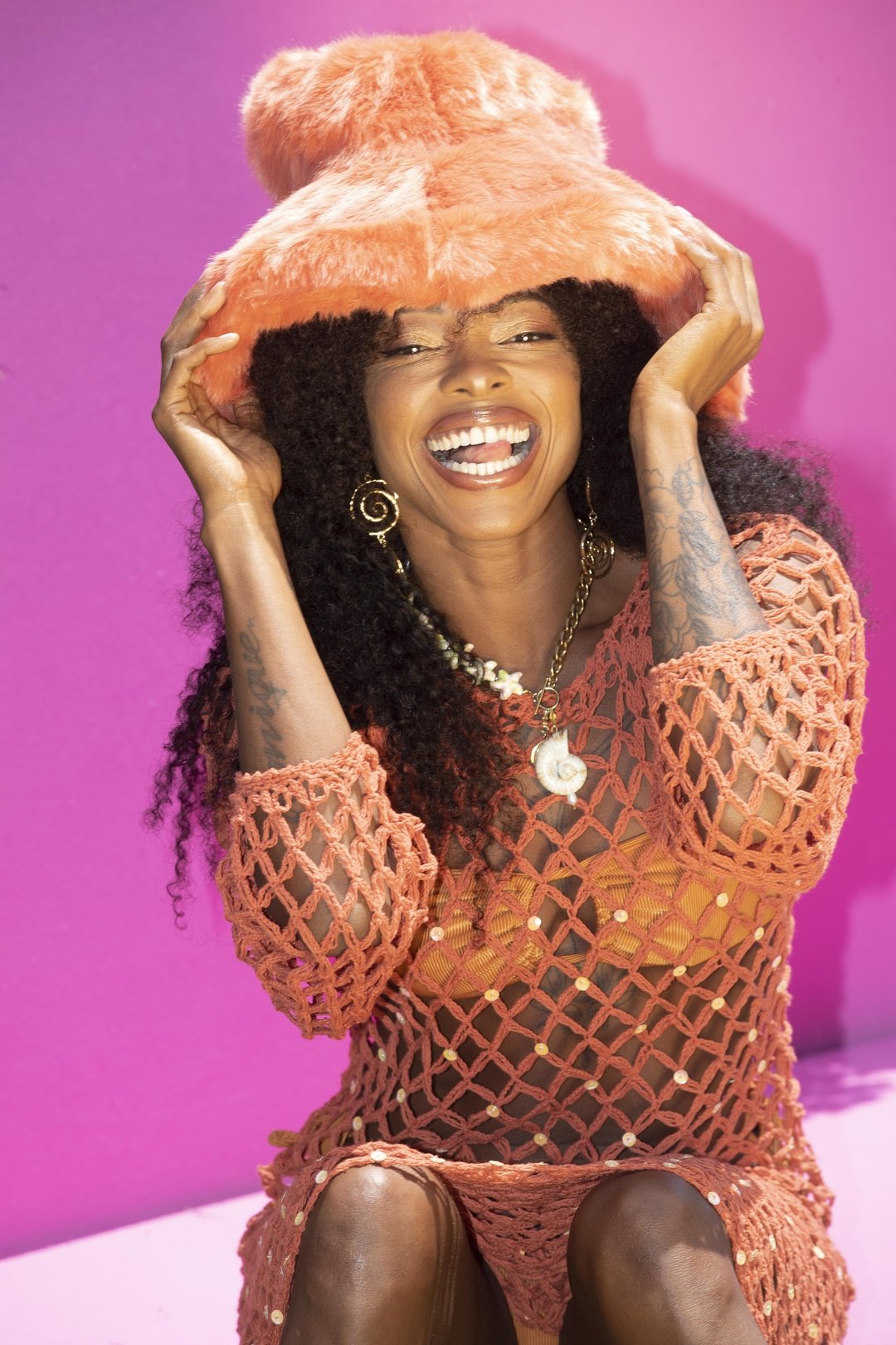 Net Fishnet Crochet Dress 90s Black Crochet And Beaded Fish Net