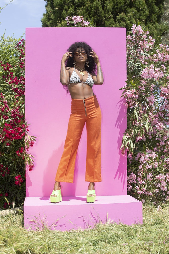 CLOUD 9 Flared 70's Pant - Naranja | OOTO CLOTHING