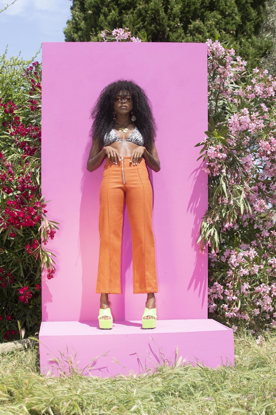 CLOUD 9 Flared 70's Pant - Naranja