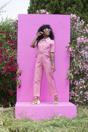 HEIDI Retro Jumpsuit - Pink