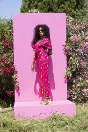 TINA Jumpsuit Hot Pink Mirror