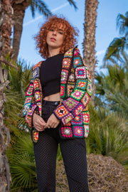 BABS granny square crochet hoodie