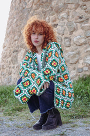 OZZIE granny square crochet hoodie