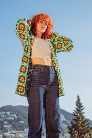 OZZIE granny square crochet hoodie