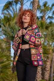 BABS granny square crochet hoodie