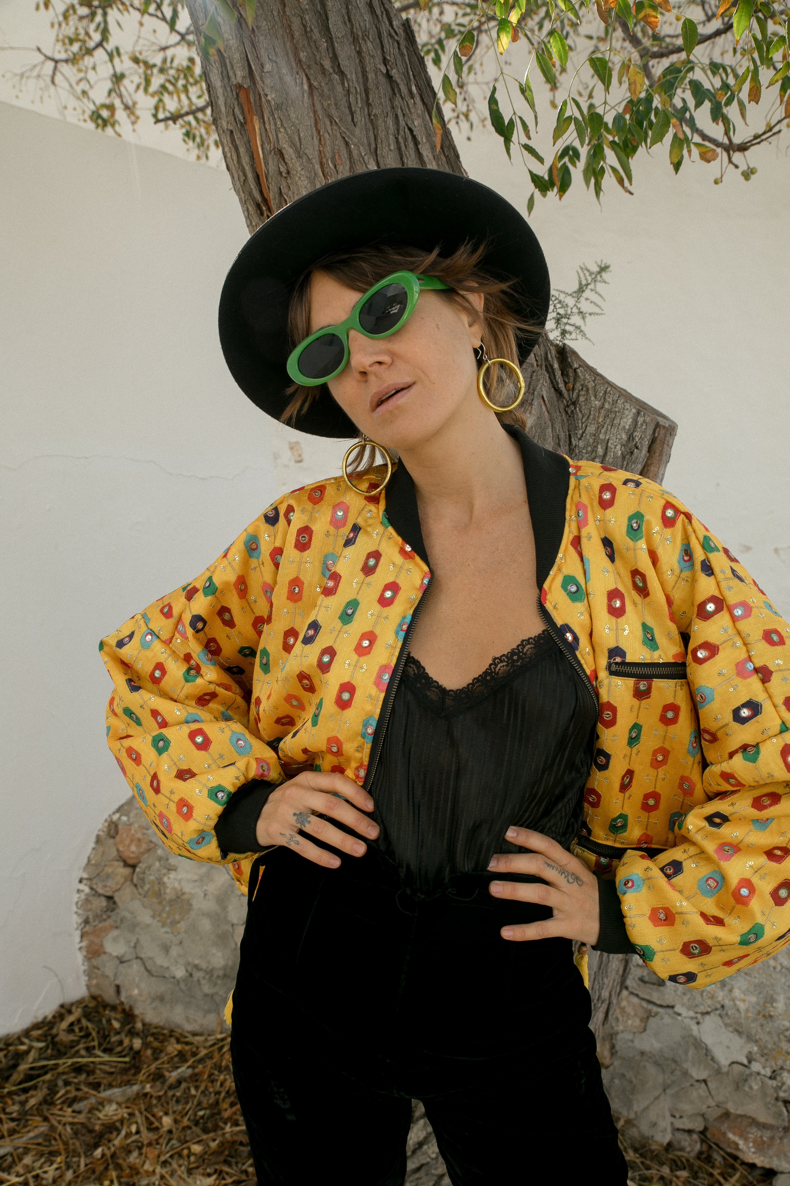 JANA Bomber - Yellow Rainbow Mirror