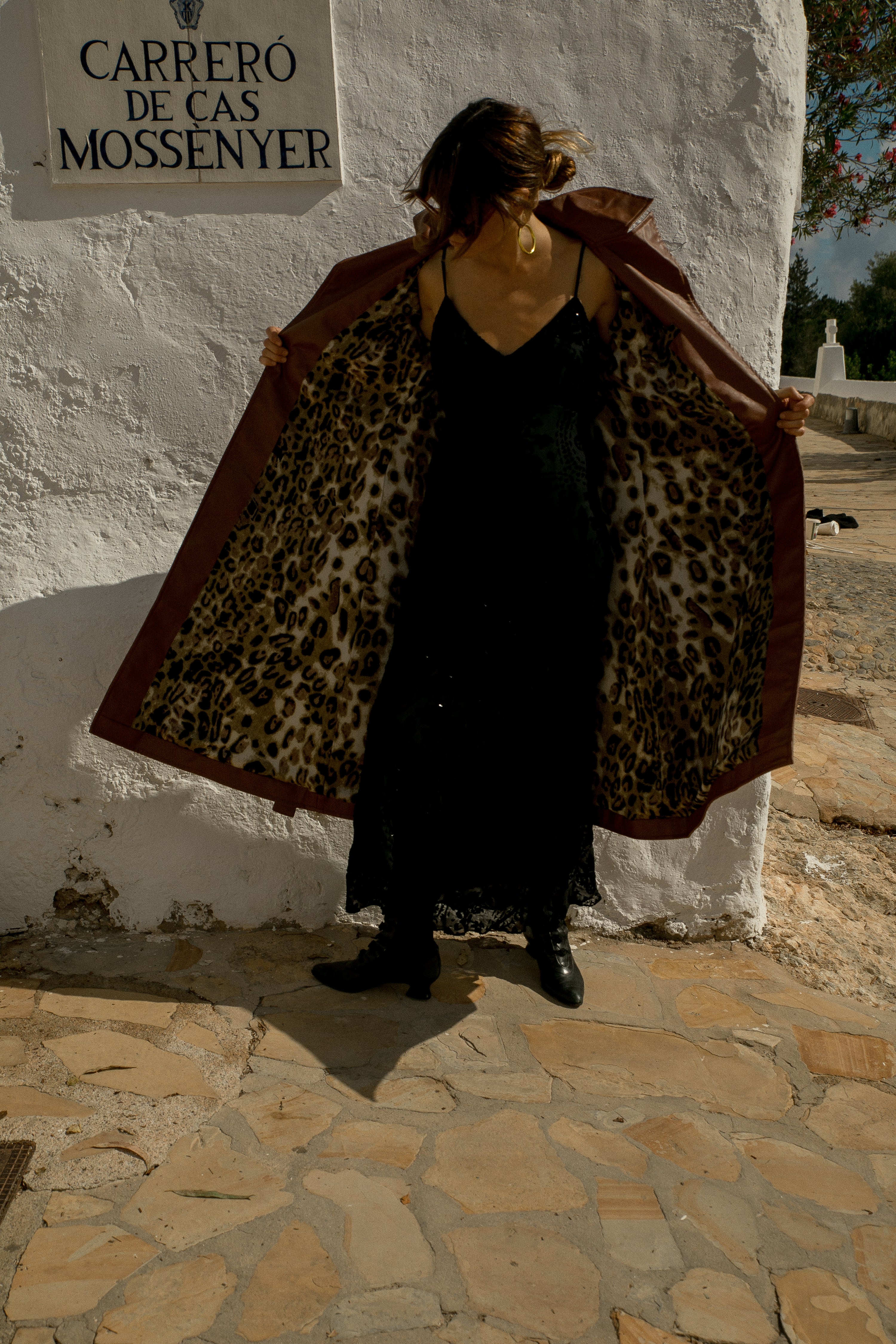 The Neo Pleather coat - Brown