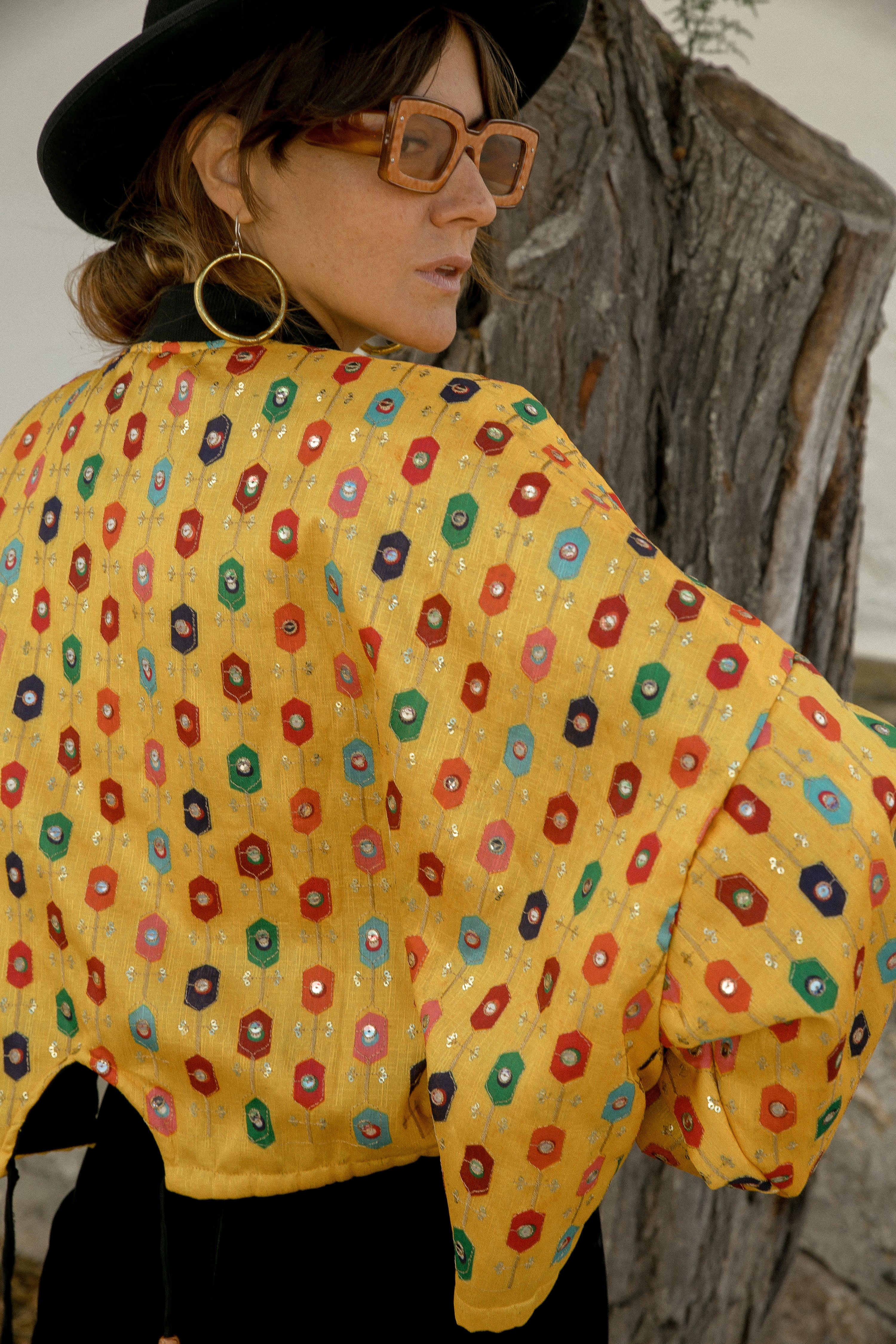 JANA Bomber - Yellow Rainbow Mirror