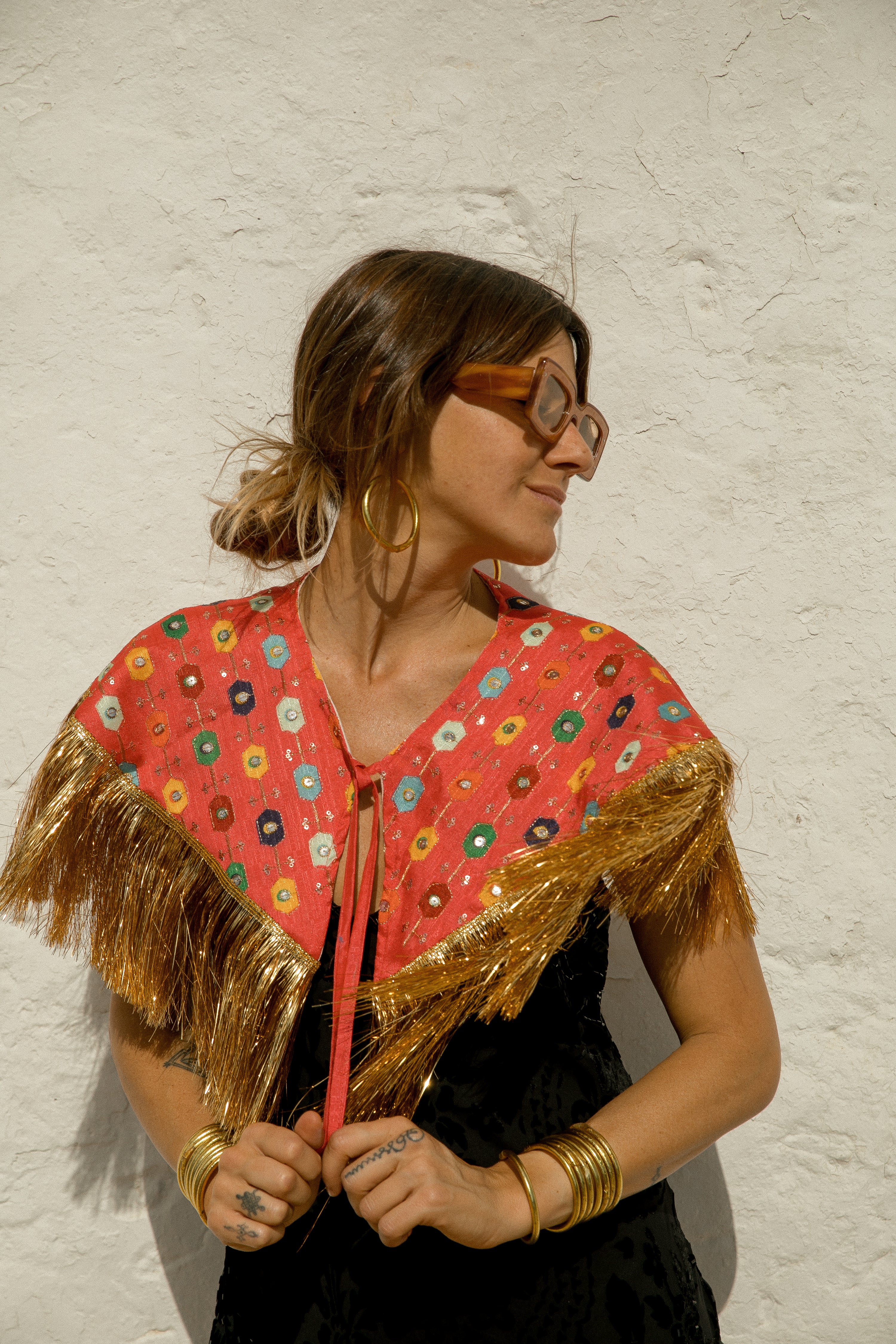 Danza collar - Pink rainbow