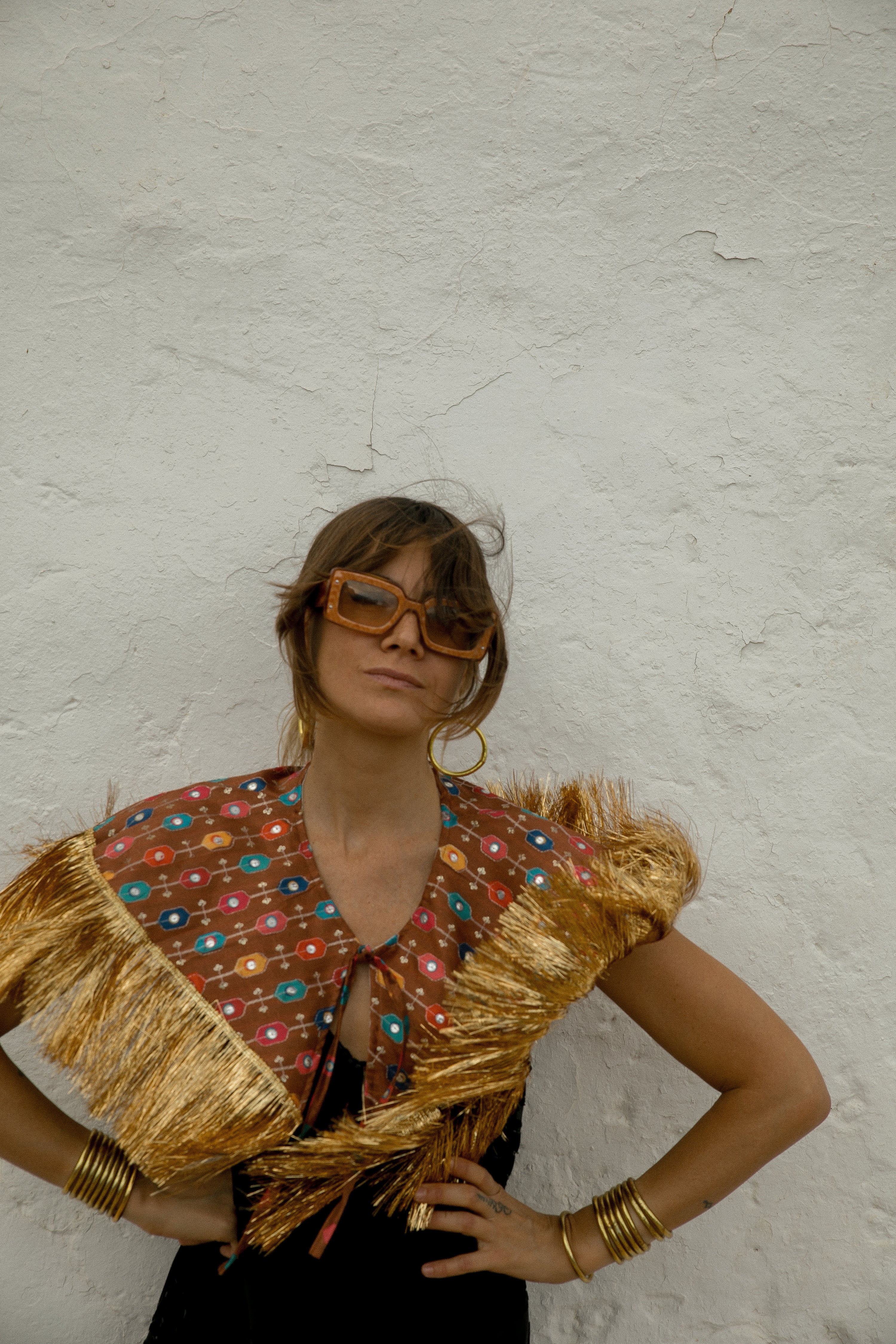 Danza collar - Brown rainbow