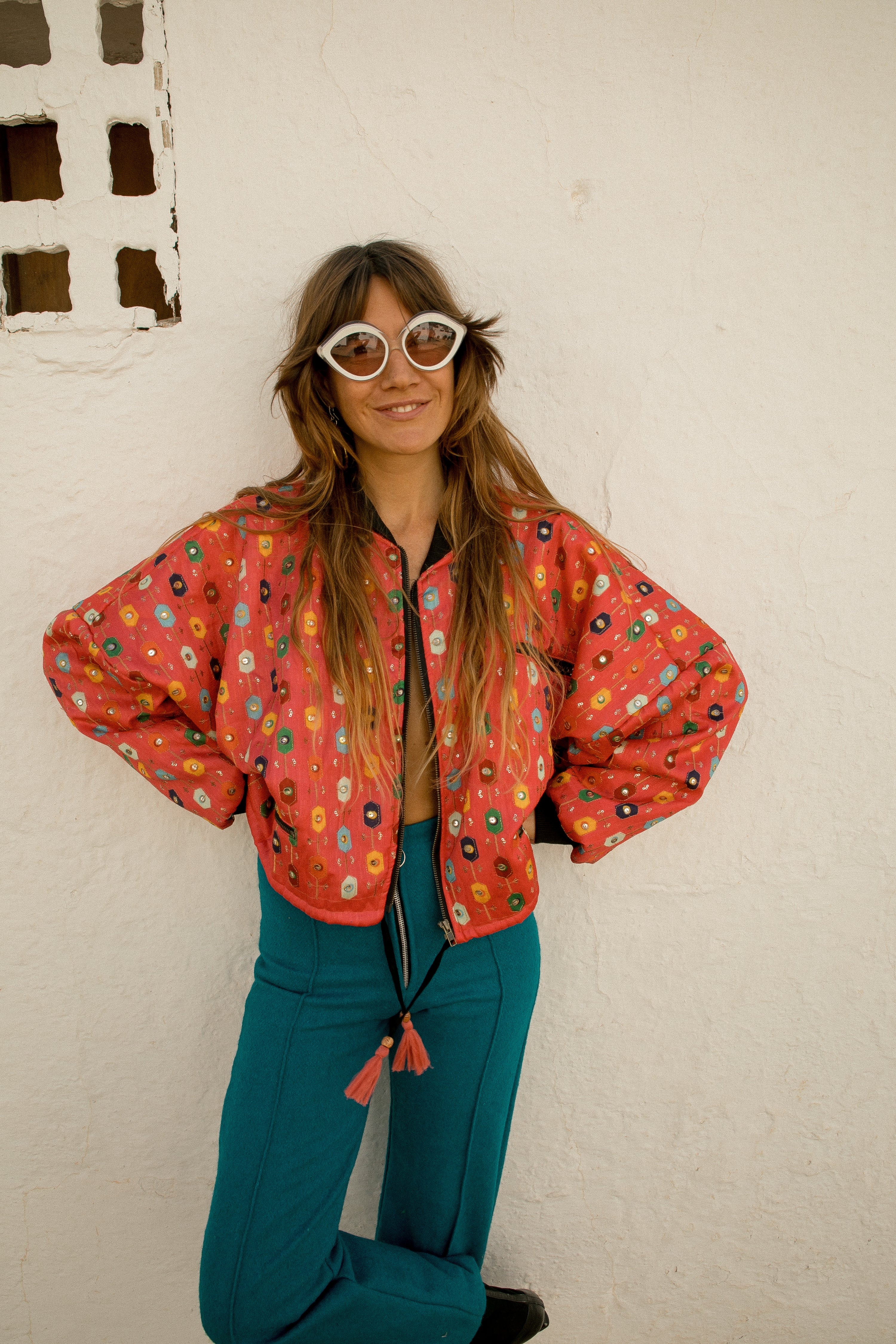 JANA Bomber - Pink Rainbow Mirror