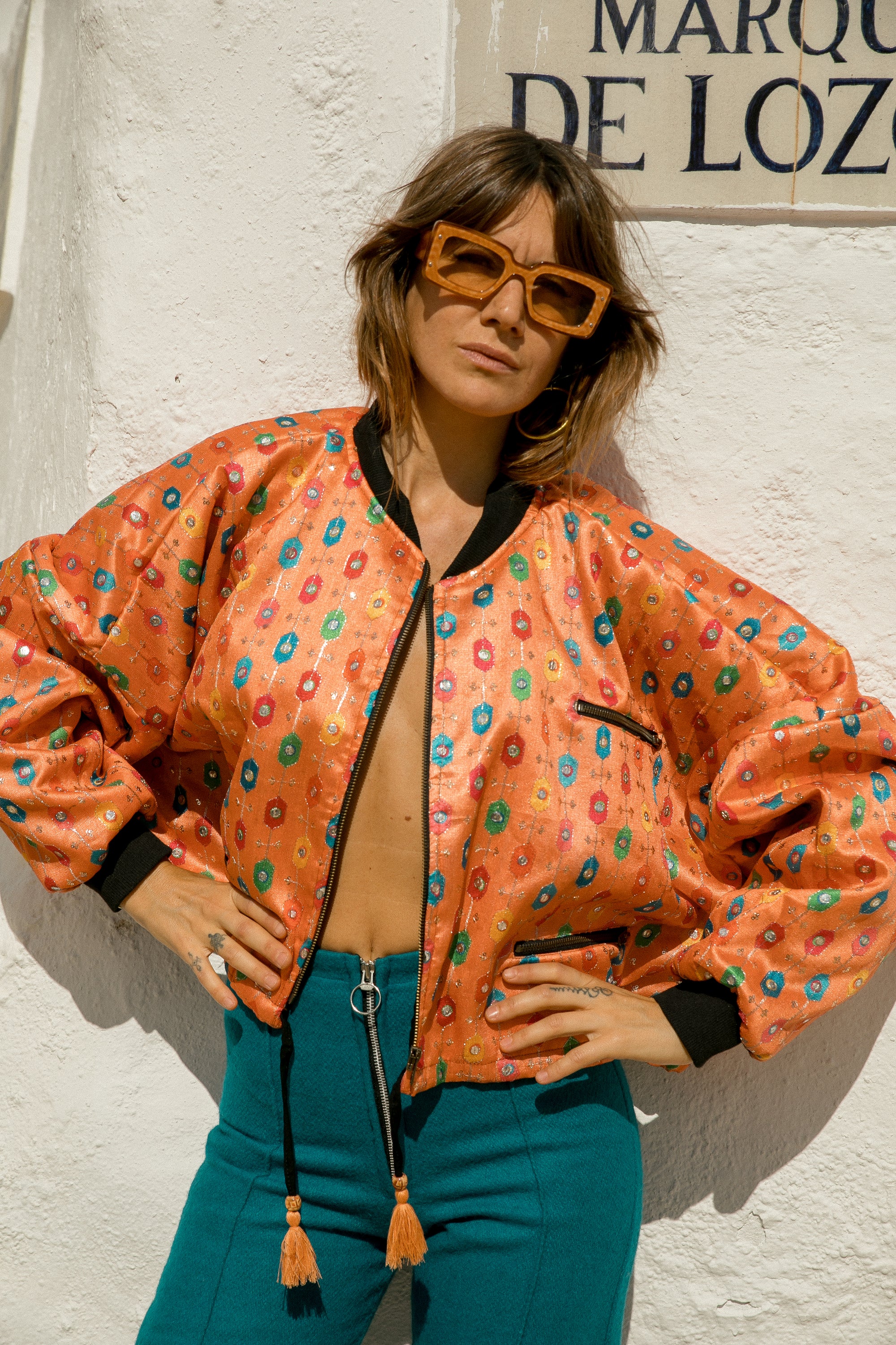 JANA Bomber - Peach Rainbow Mirror