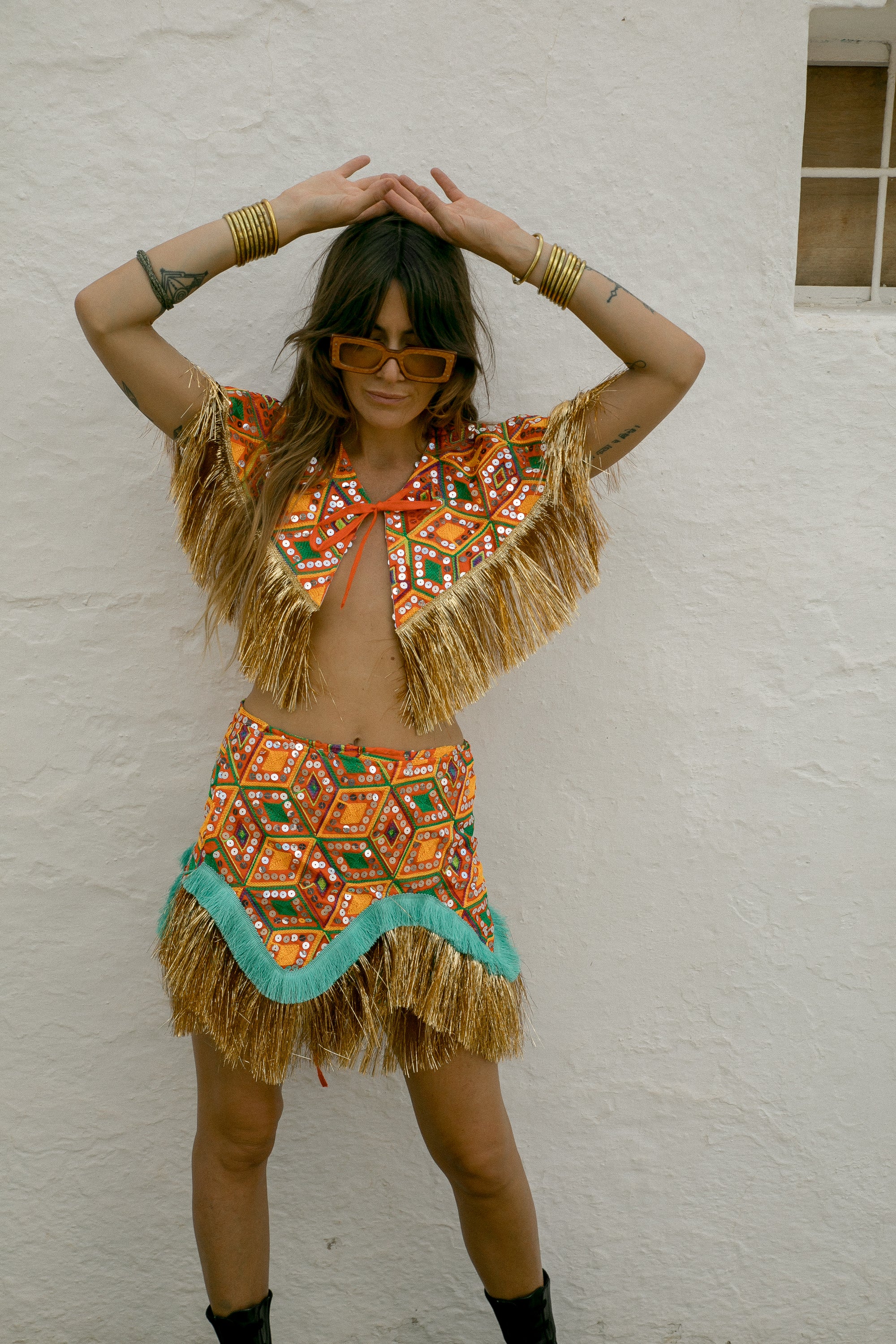 Danza Skirt - Orange Disco