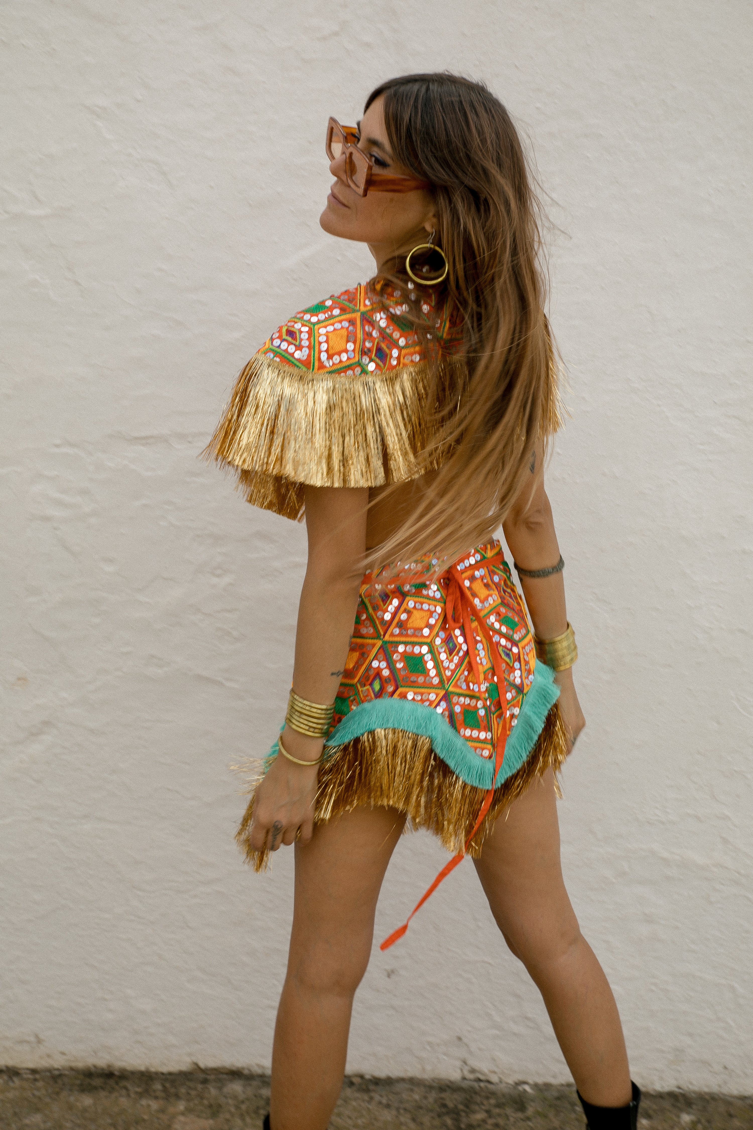 Danza Skirt - Orange Disco