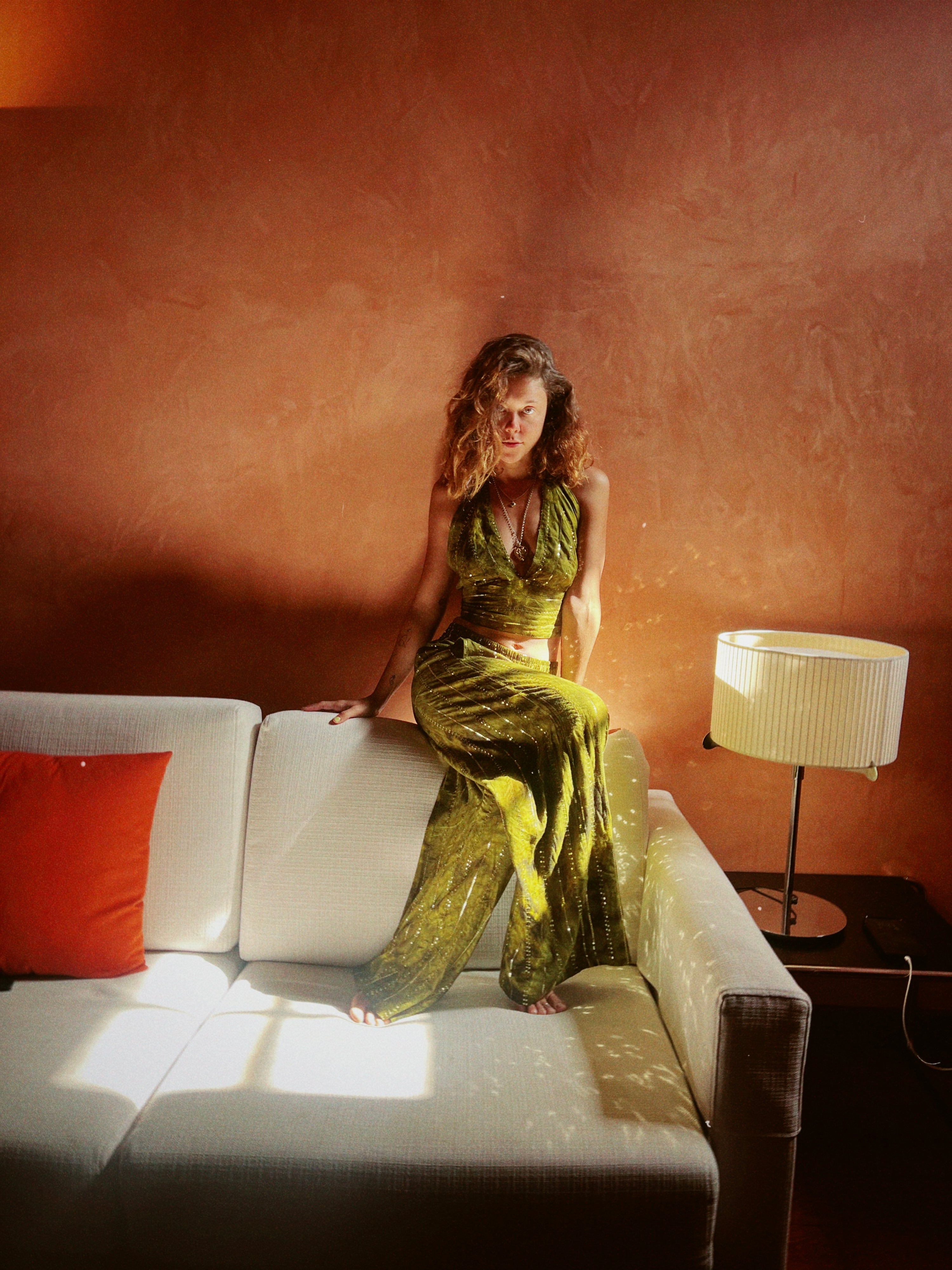 'Es Vedra' LOUNGE SET Trousers - Green