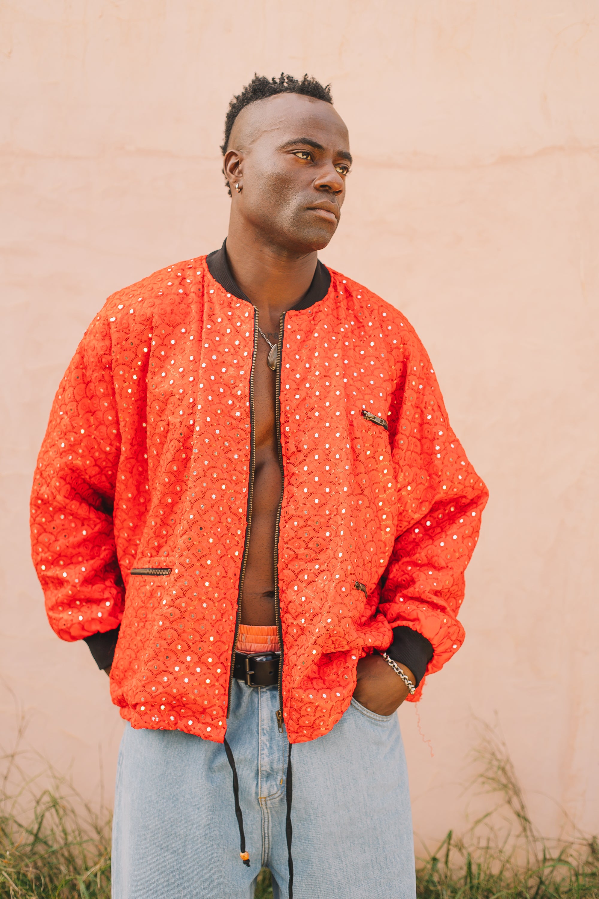 Noah Bomber Jacket Red mirrors