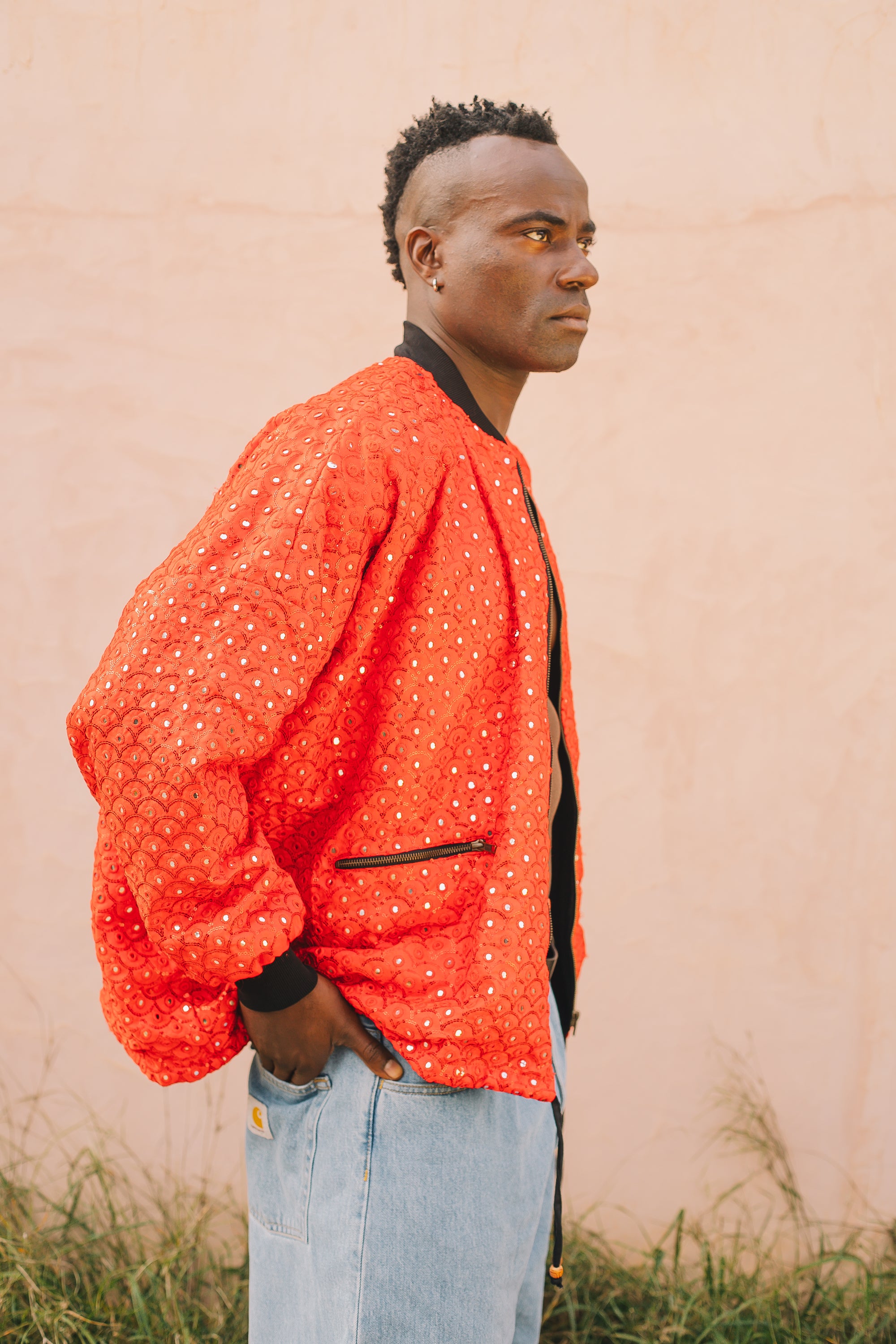 Noah Bomber Jacket Red mirrors