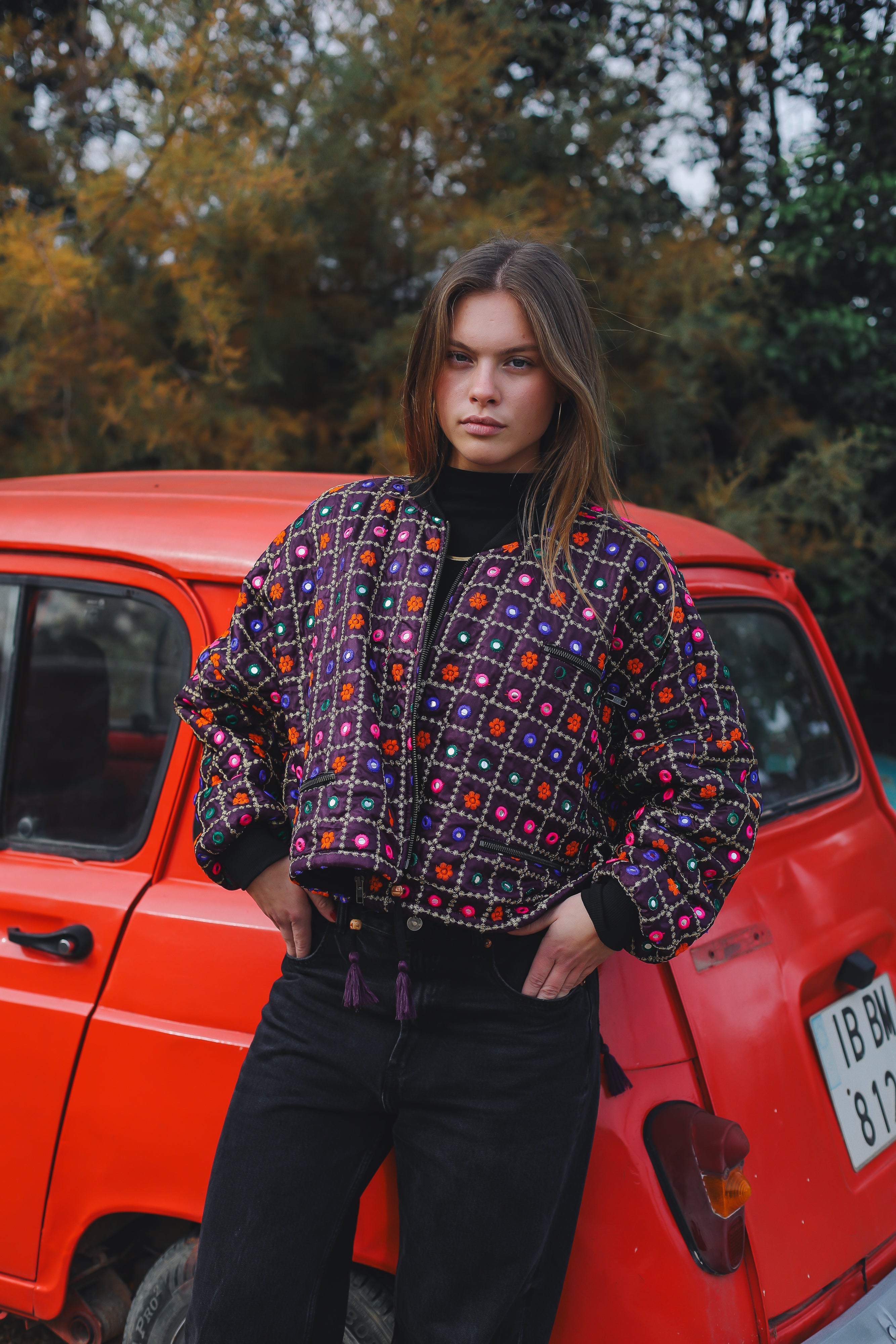 Dion Bomber - Plum Purple