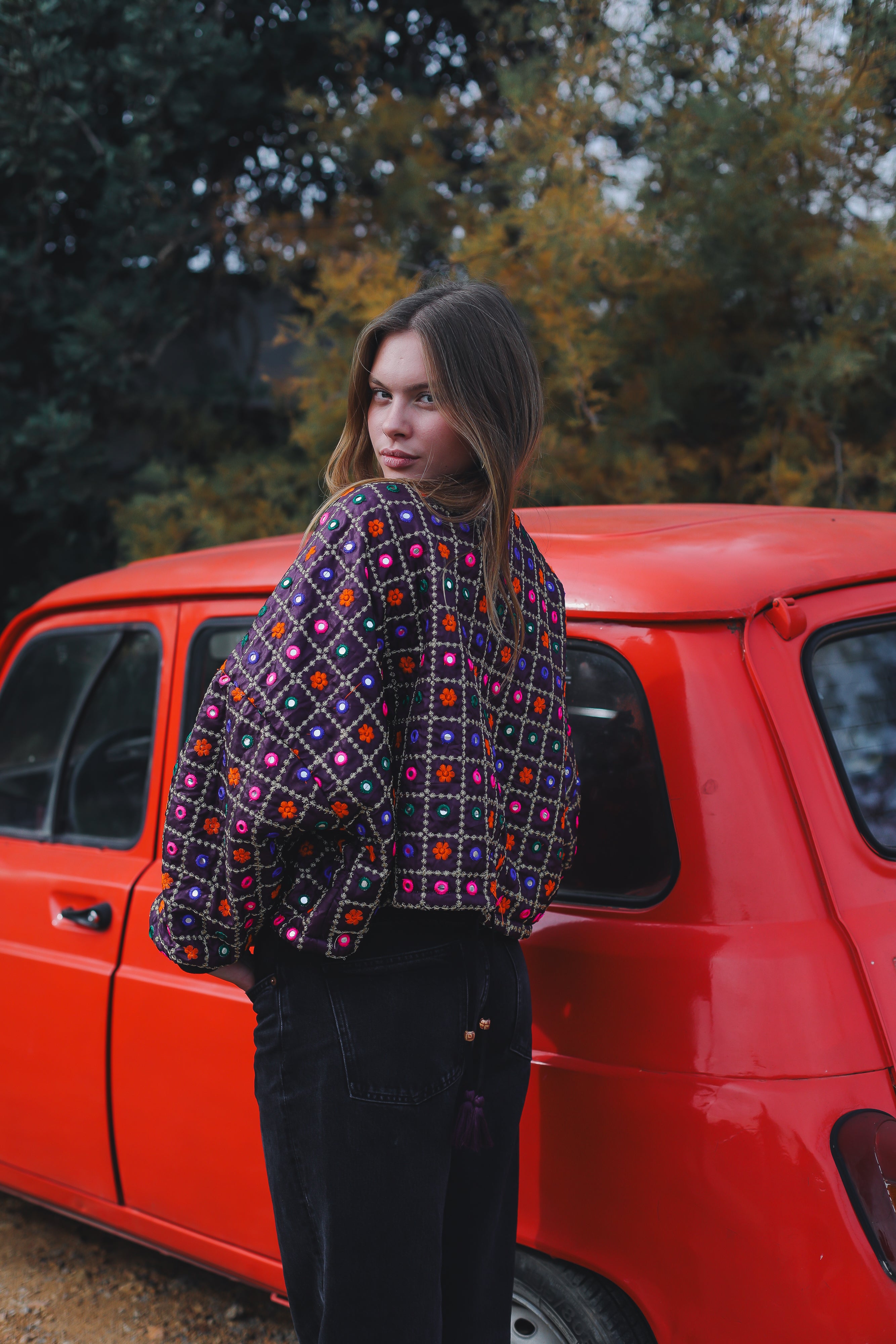 Dion Bomber - Plum Purple