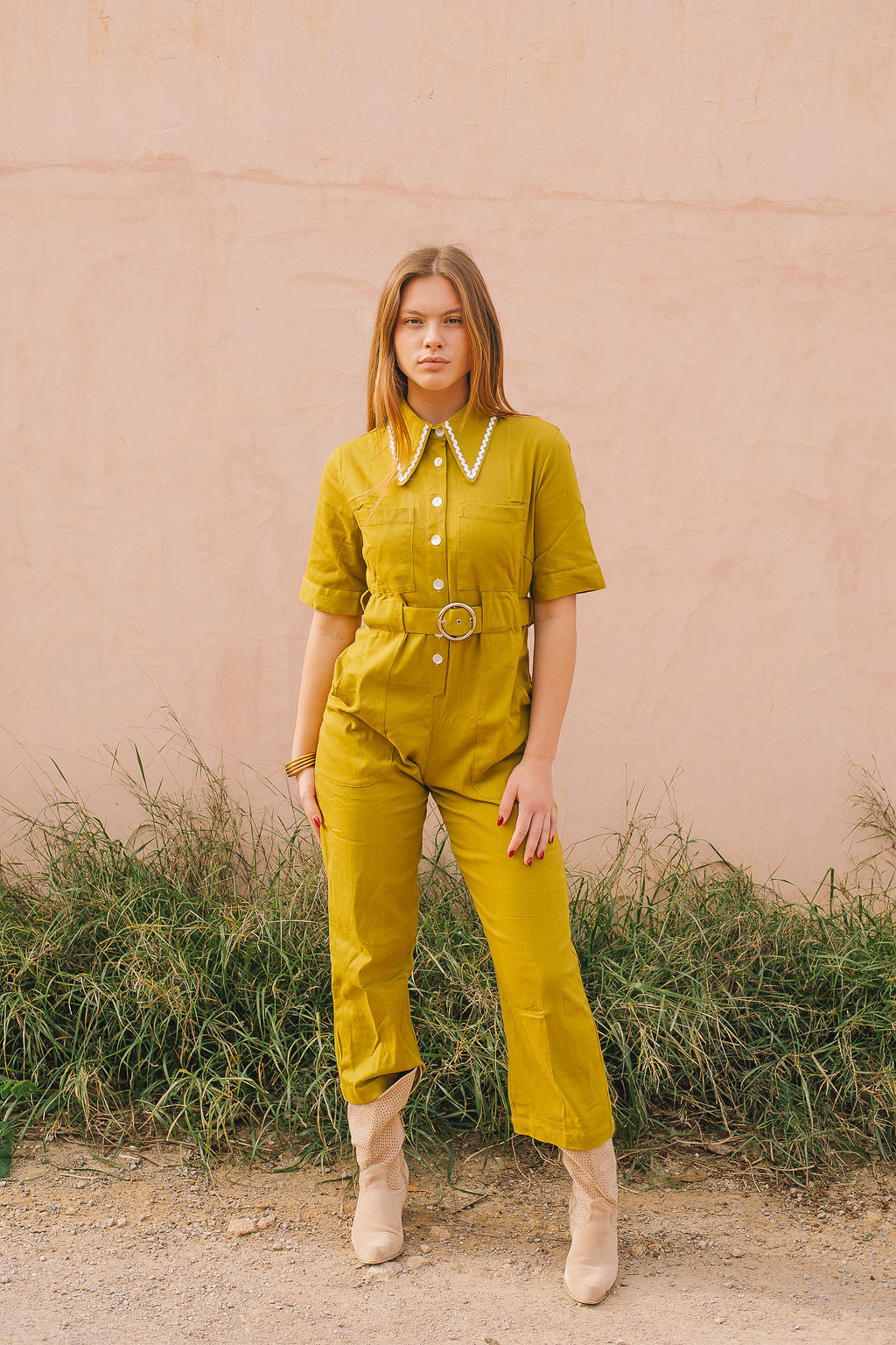 HEIDI Retro Jumpsuit - Citrine