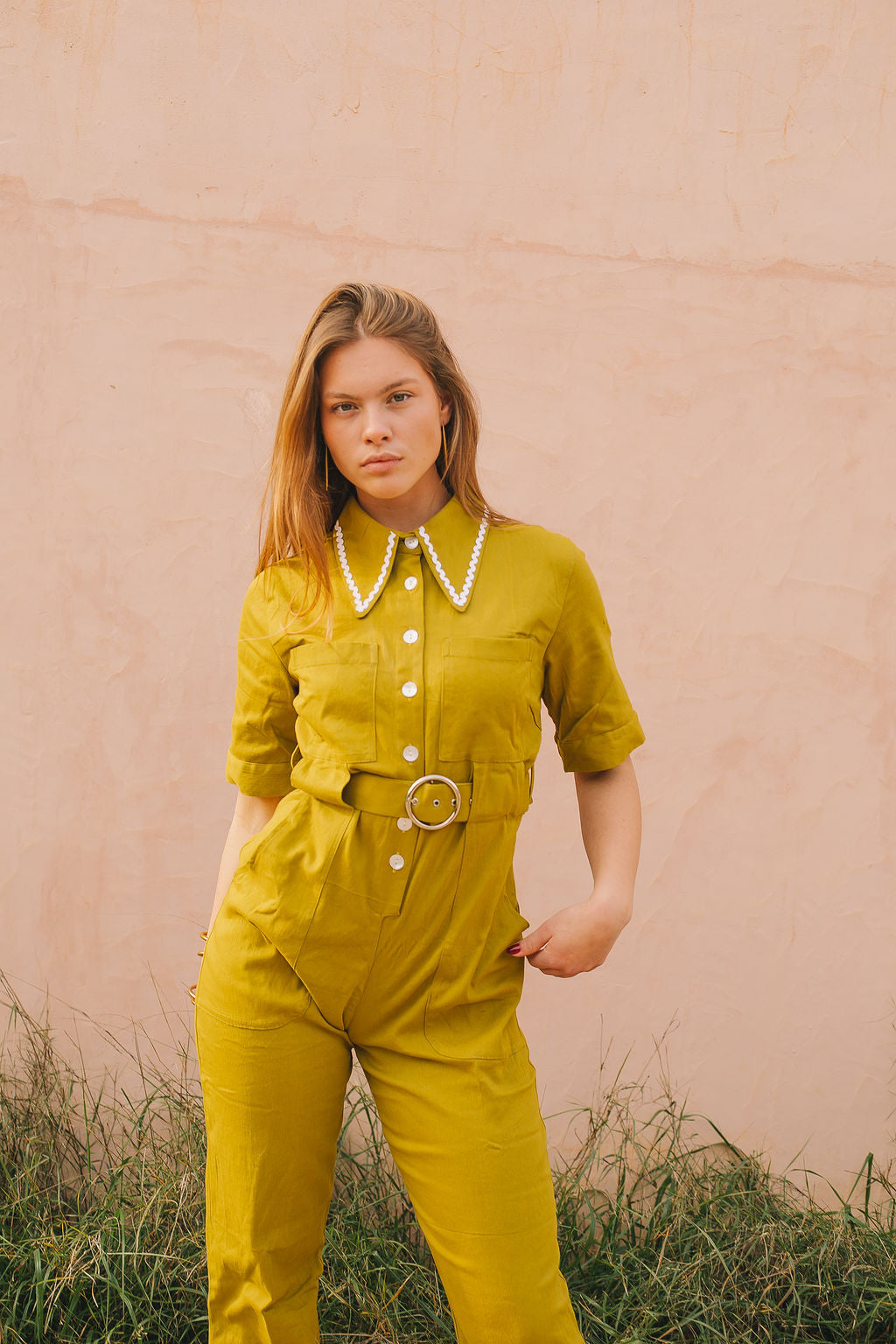 HEIDI Retro Jumpsuit - Citrine