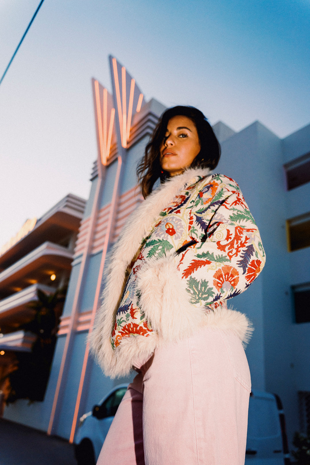 Bridget Rose Floral Cropped Jacket