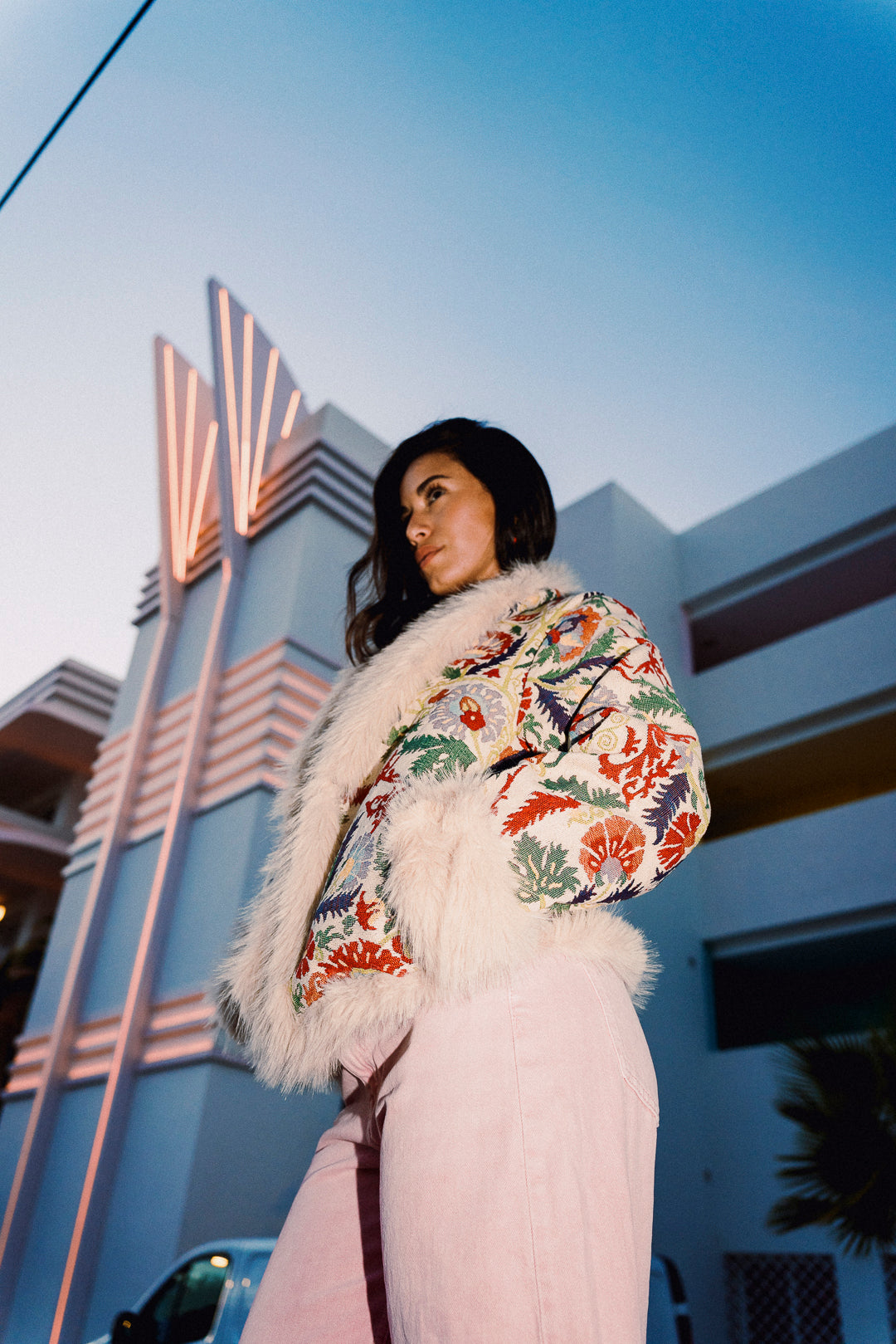 Bridget Rose Floral Cropped Jacket