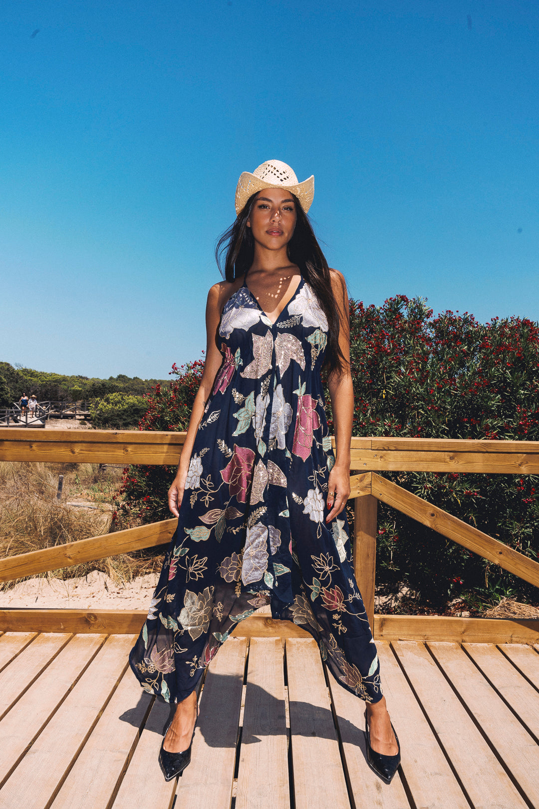 Ariella Maxi Dress — Navy